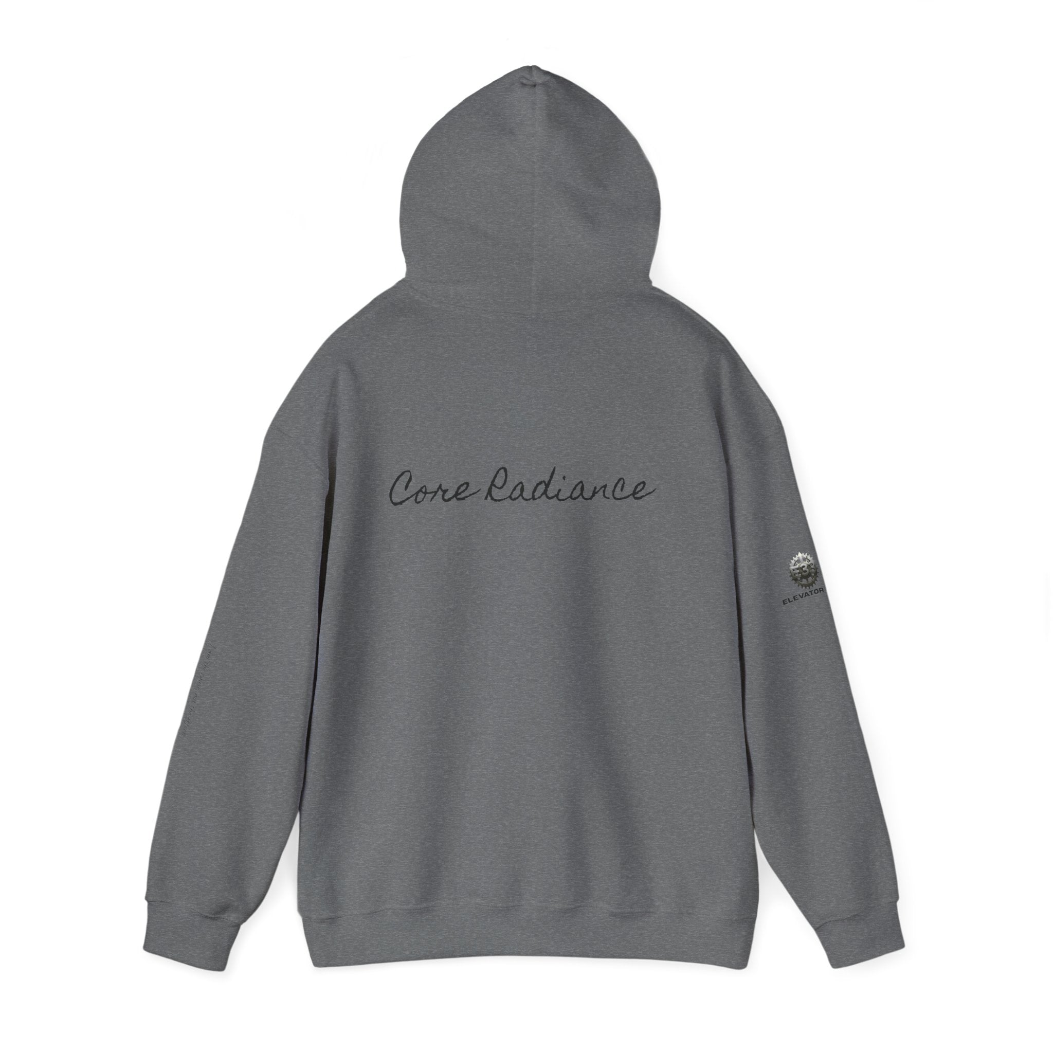 “Core Radiance” Hoodie-  Sleeve Print Affirmation
