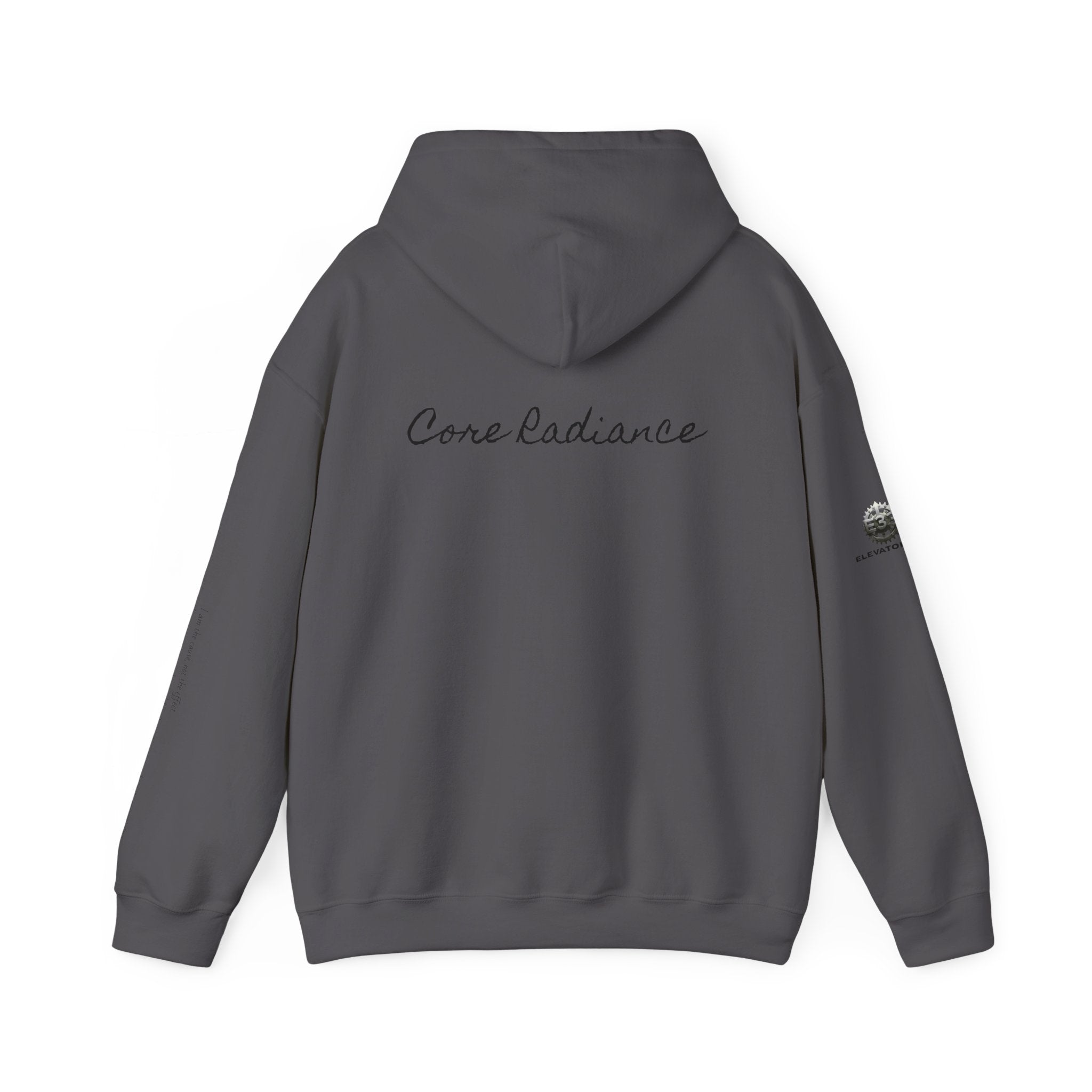 “Core Radiance” Hoodie-  Sleeve Print Affirmation