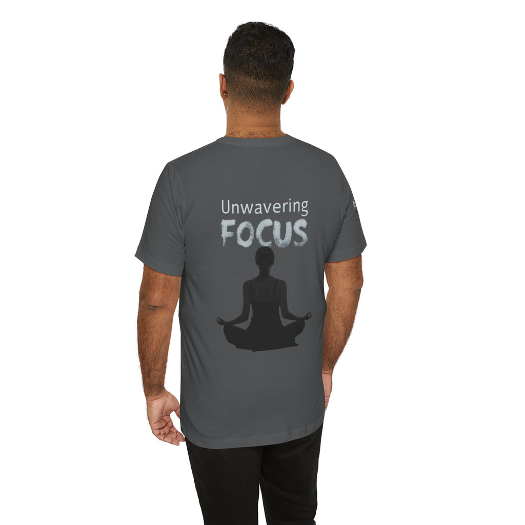 Unwavering Focus Tee — Affirmation Sleeve Graphic T-Shirt