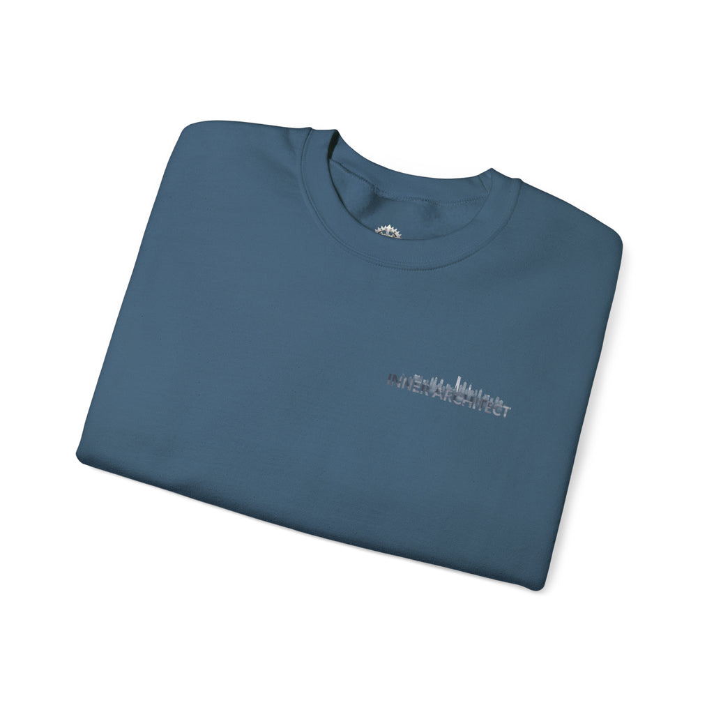 "Inner Architect" Crewneck Sweatshirt- Sleeve Printed Affirmation