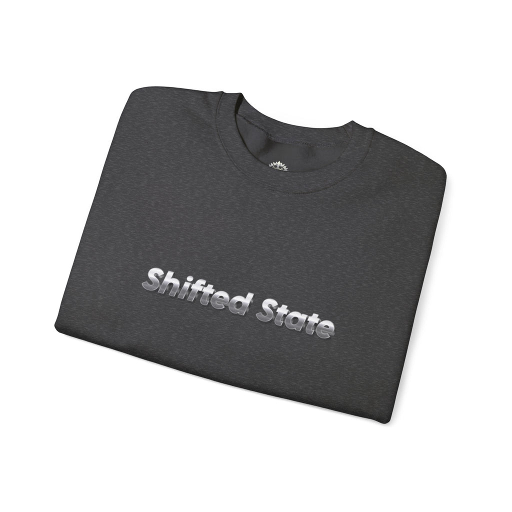 “Shifted State” Crewneck Sweatshirt- Sleeve Print Affirmation