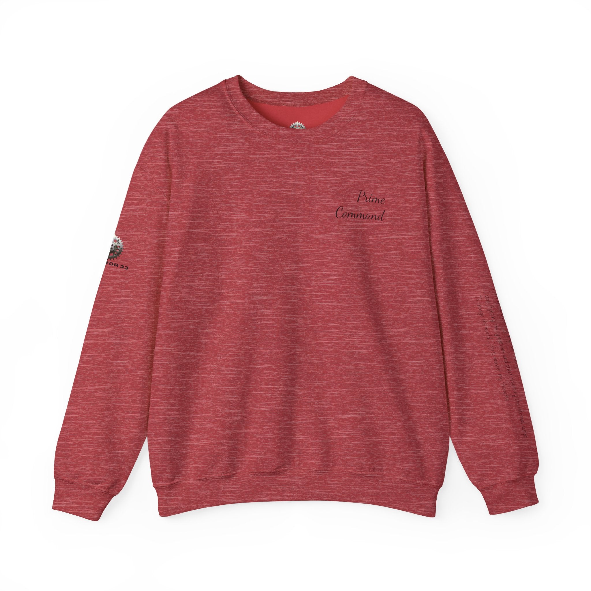 “Prime Command” Hoodie- Sleeve Print Affirmation