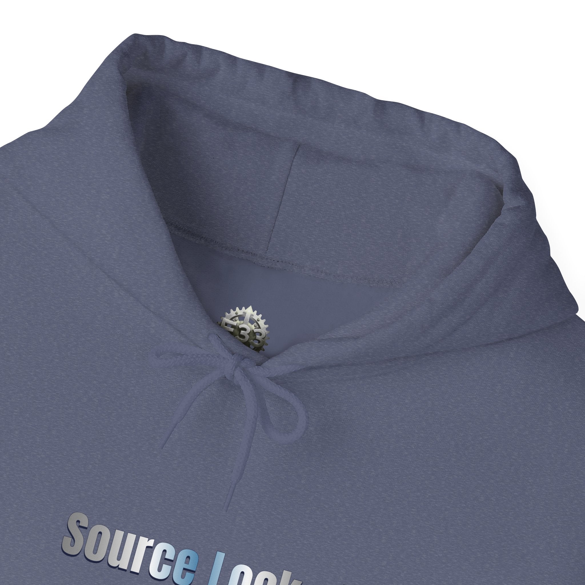 “Source Lock” Hoodie Sweatshirt- Sleeve Print Affirmation