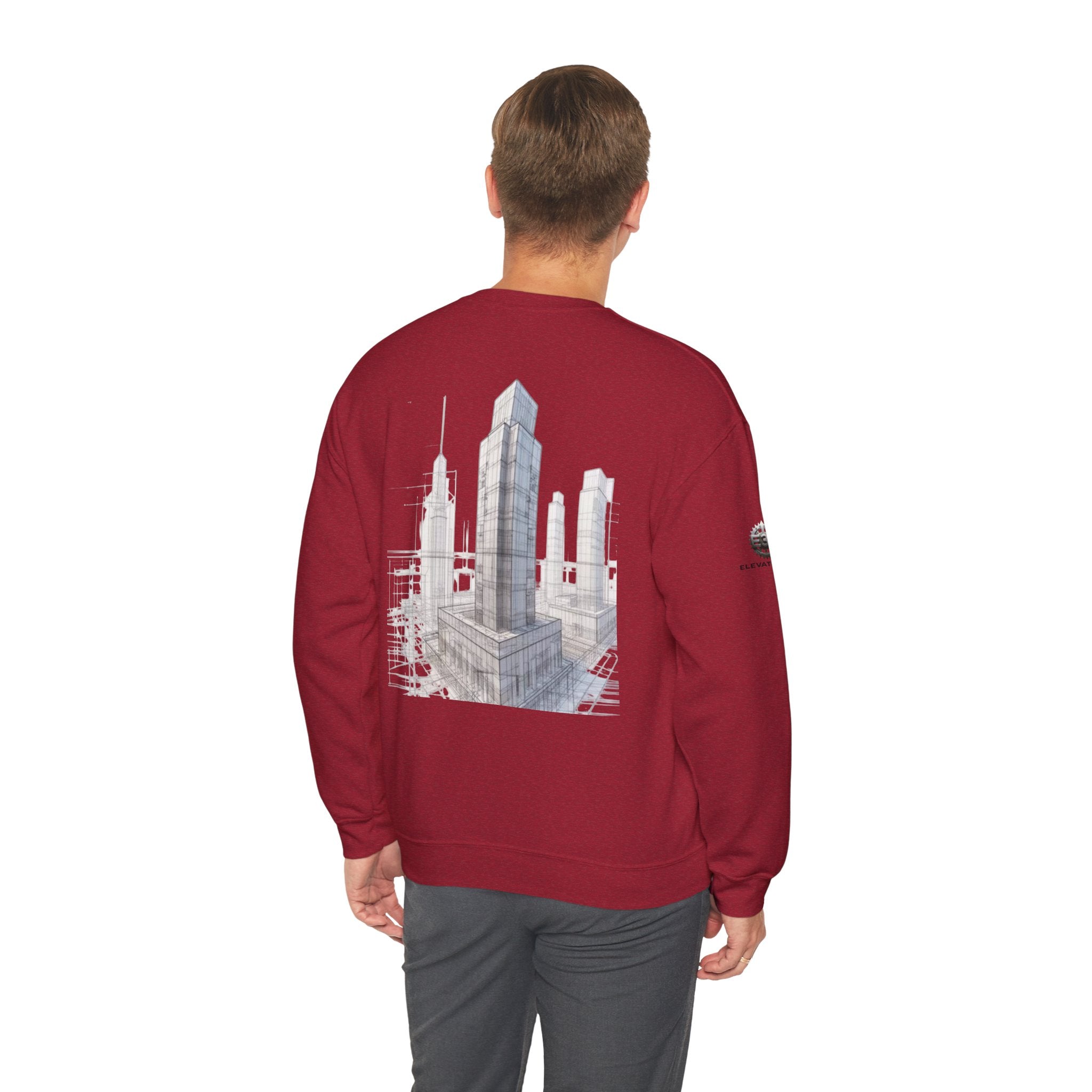 "Inner Architect" Crewneck Sweatshirt- Sleeve Printed Affirmation
