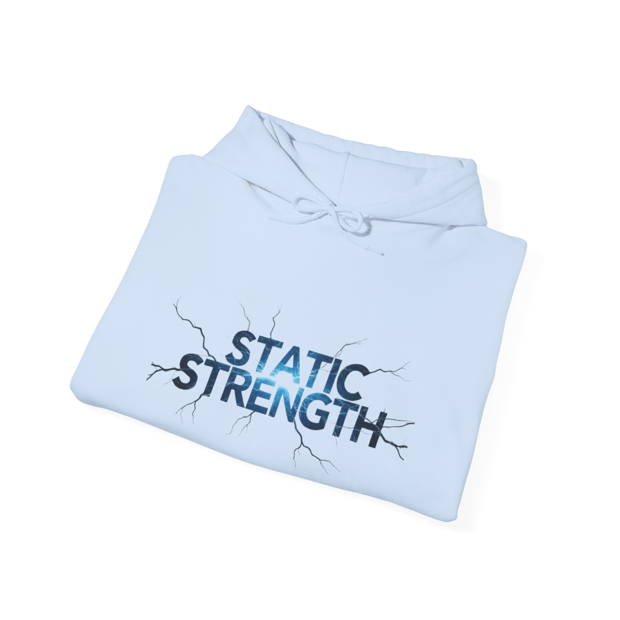 “Static Strength” Hoodie Sweatshirt- Sleeve Print Affirmation