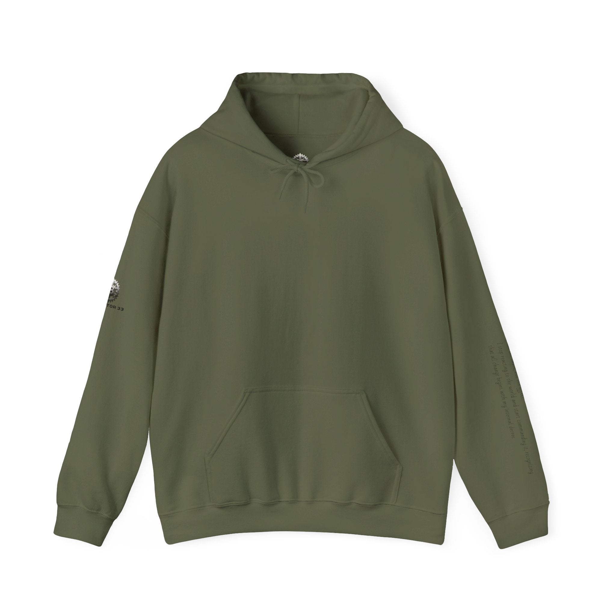“Core Radiance” Hoodie-  Sleeve Print Affirmation
