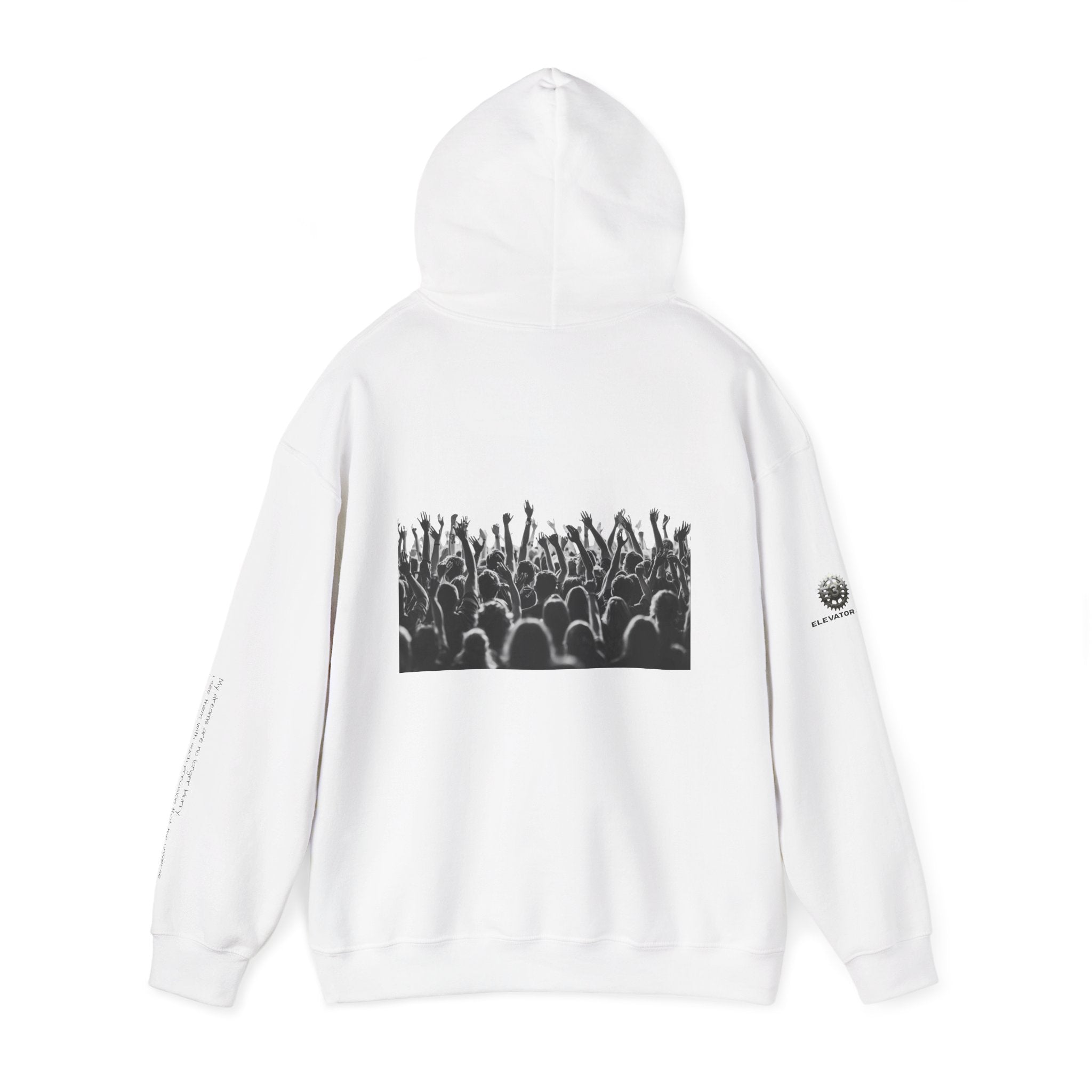 “Graphic Debut” Hoodie- Sleeve Printed Affirmation