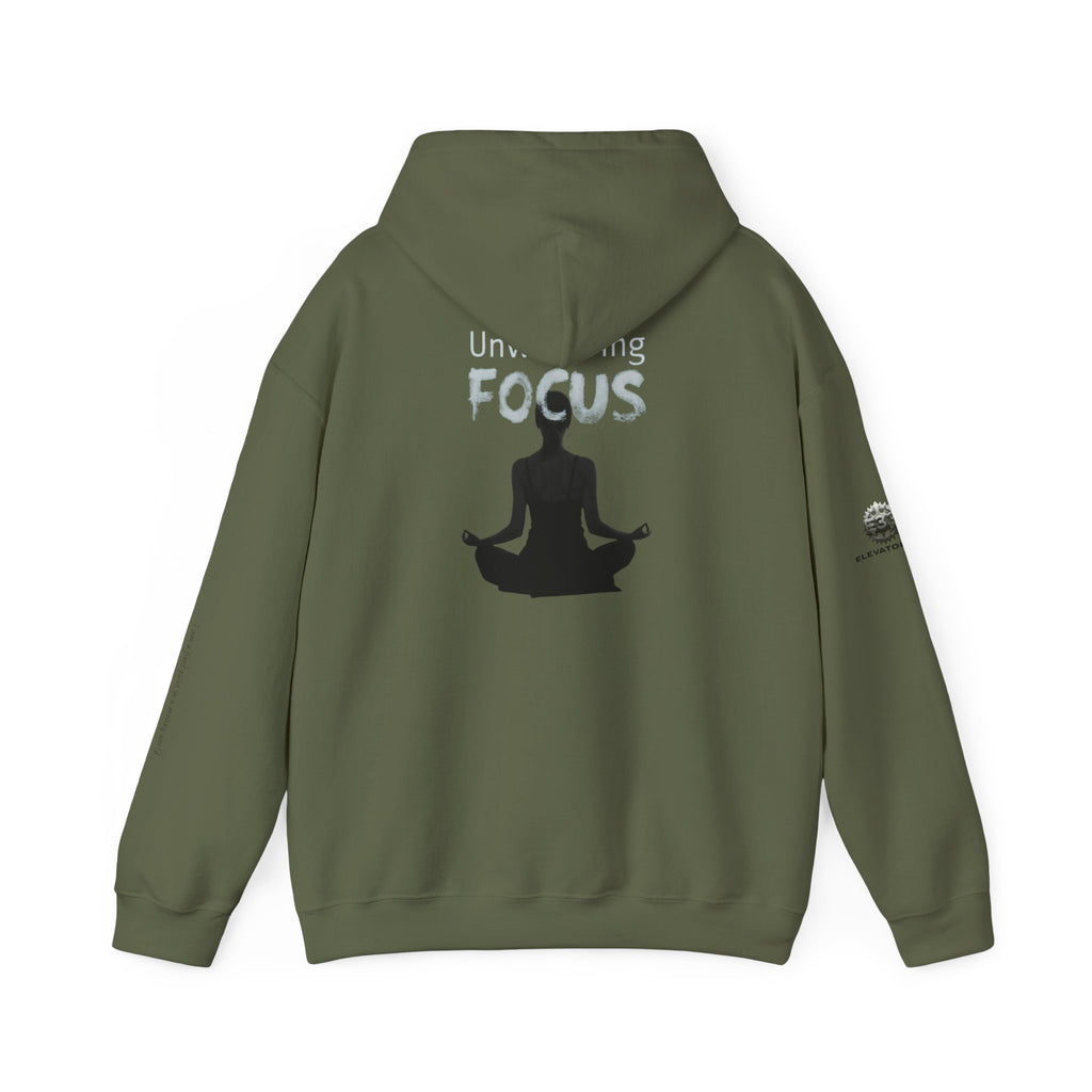 “Unwavering Focus” Hoodie- Sleeve Print Affirmation