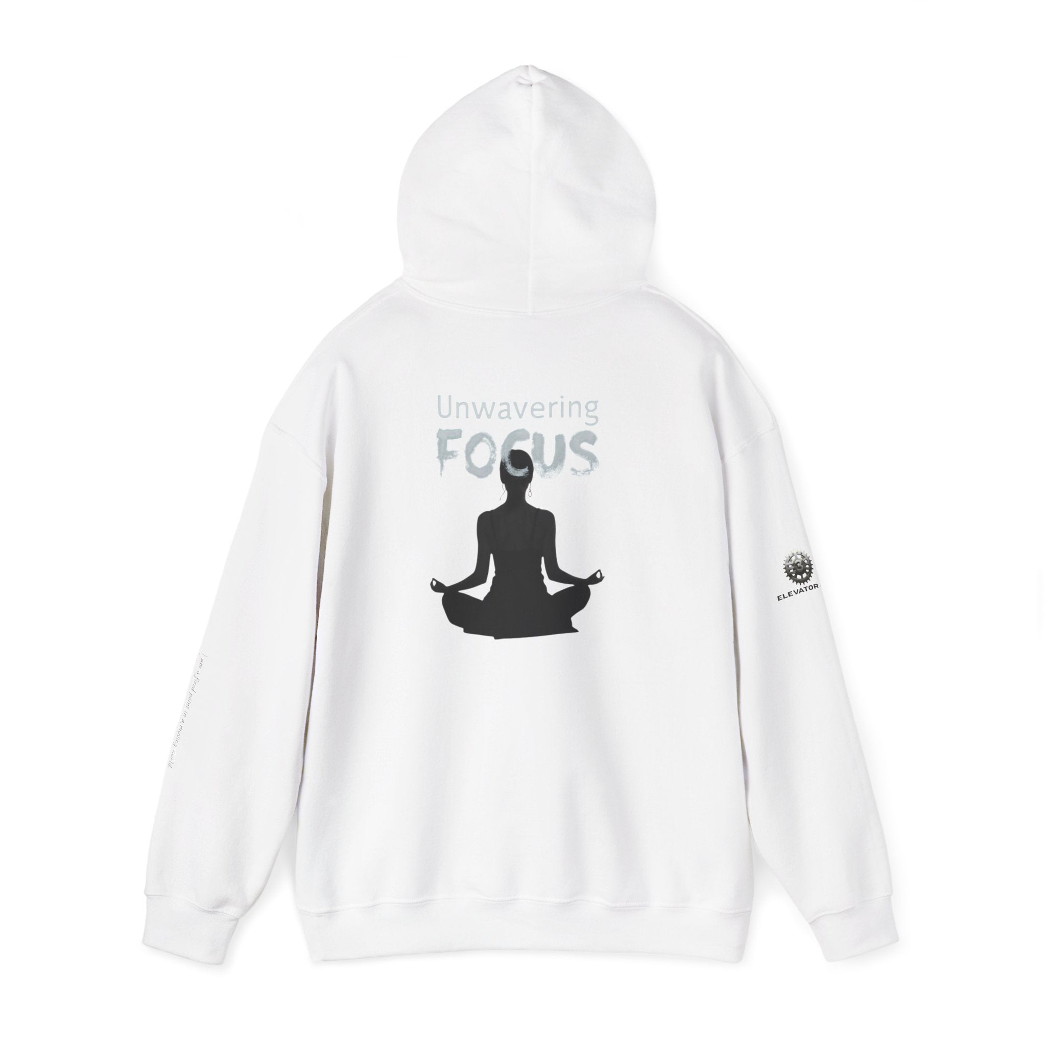 “Unwavering Focus” Hoodie- Sleeve Print Affirmation