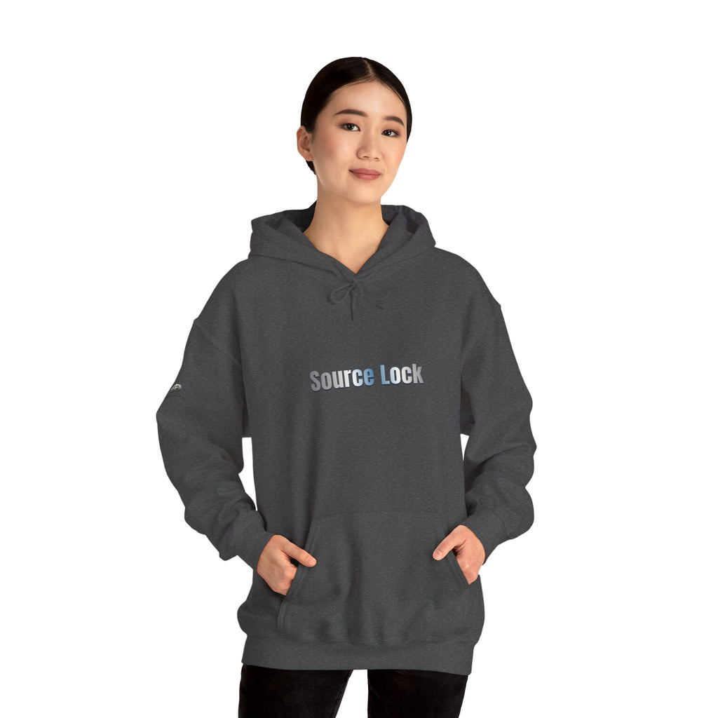 “Source Lock” Hoodie Sweatshirt- Sleeve Print Affirmation