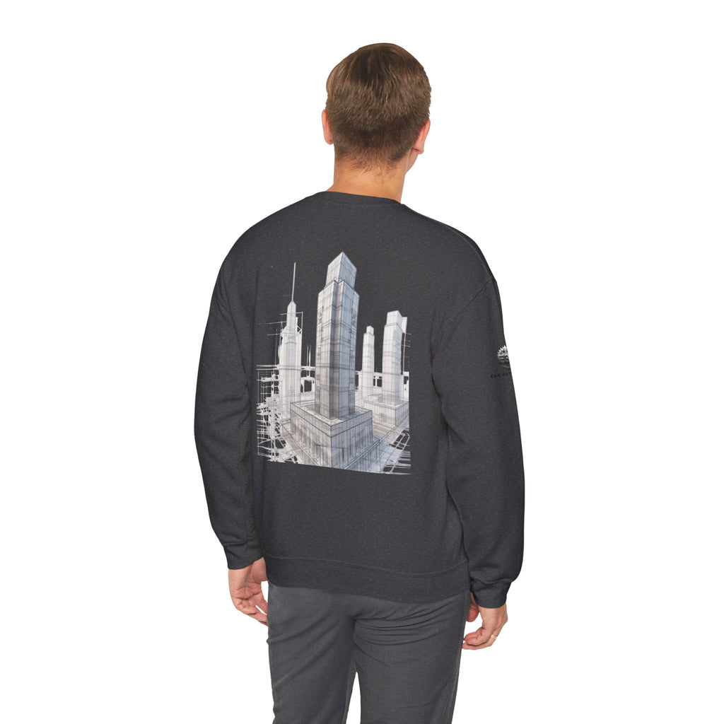 "Inner Architect" Crewneck Sweatshirt- Sleeve Printed Affirmation