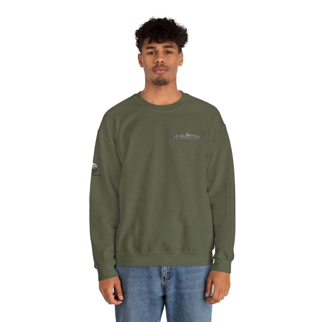 "Inner Architect" Crewneck Sweatshirt- Sleeve Printed Affirmation