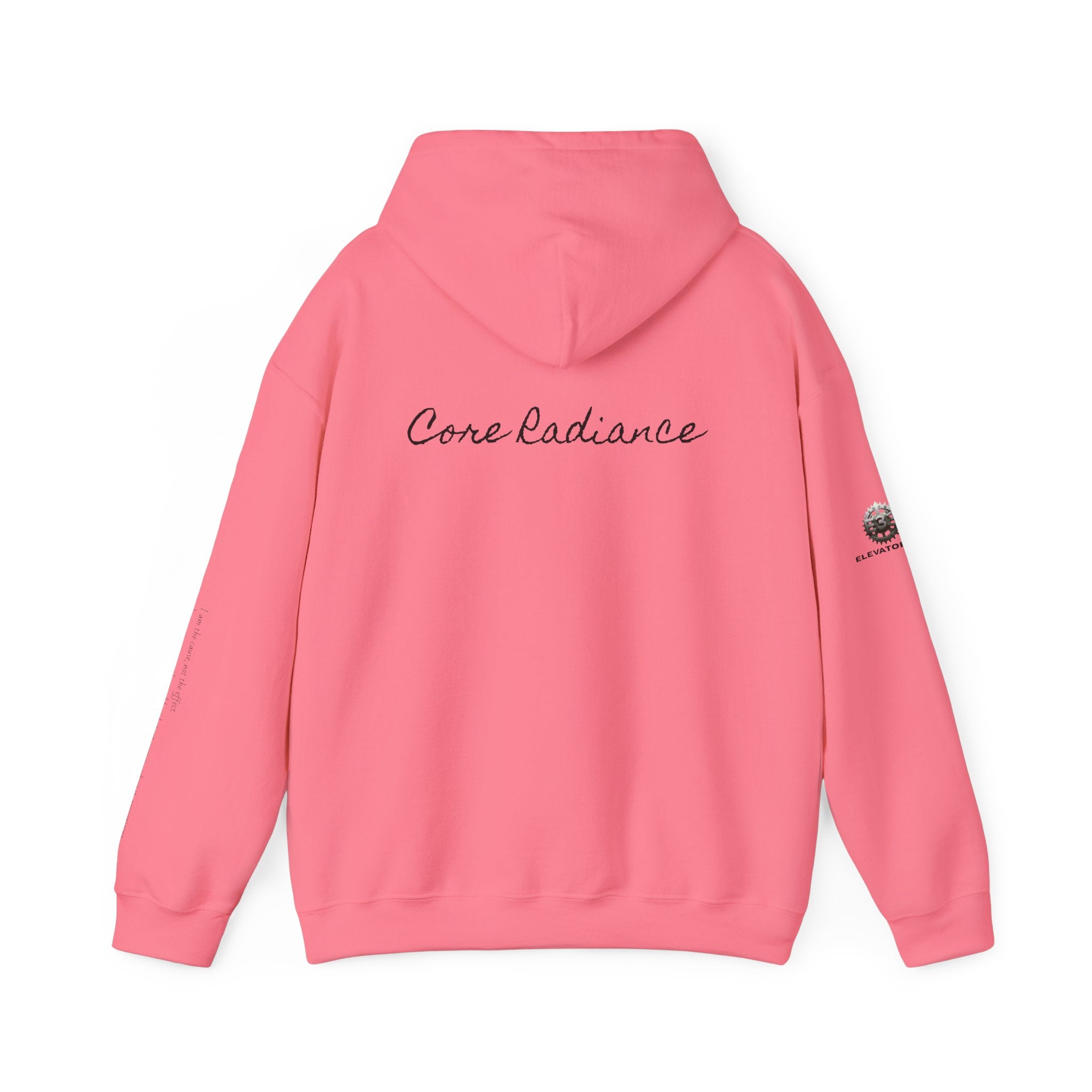 “Core Radiance” Hoodie-  Sleeve Print Affirmation