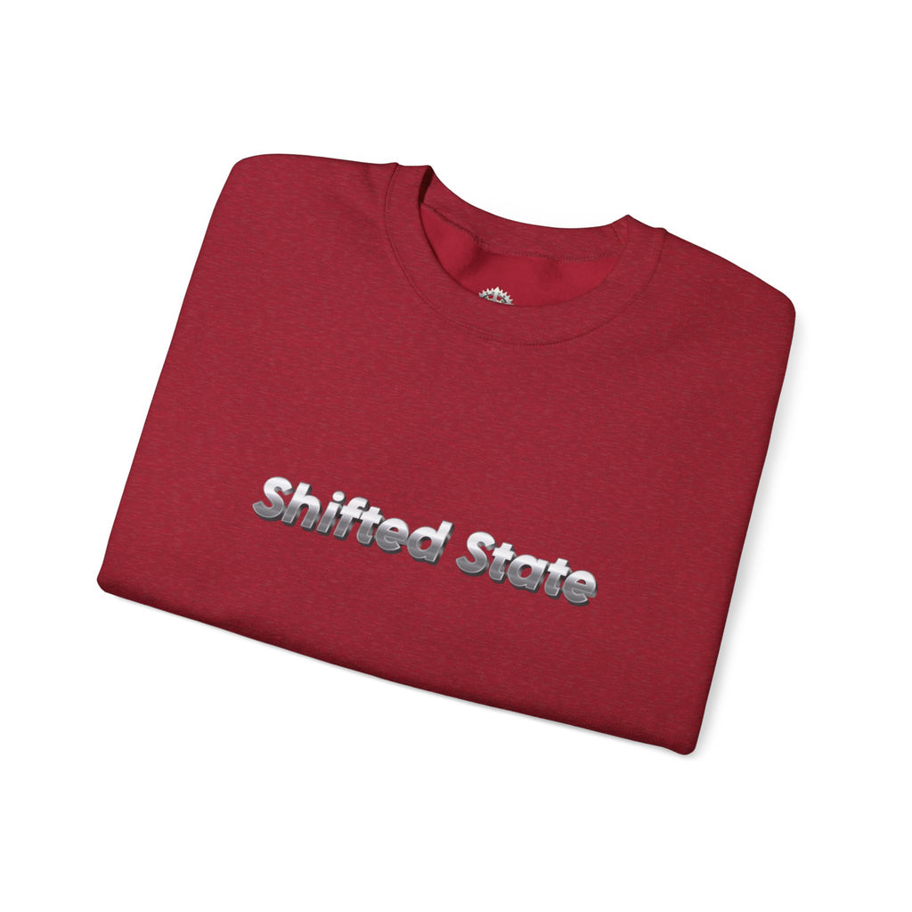 “Shifted State” Crewneck Sweatshirt- Sleeve Print Affirmation