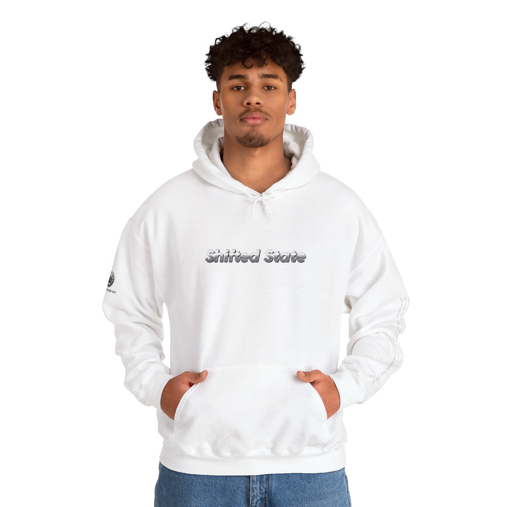 “Shifted State” Hoodie- Sleeve Print Affirmation