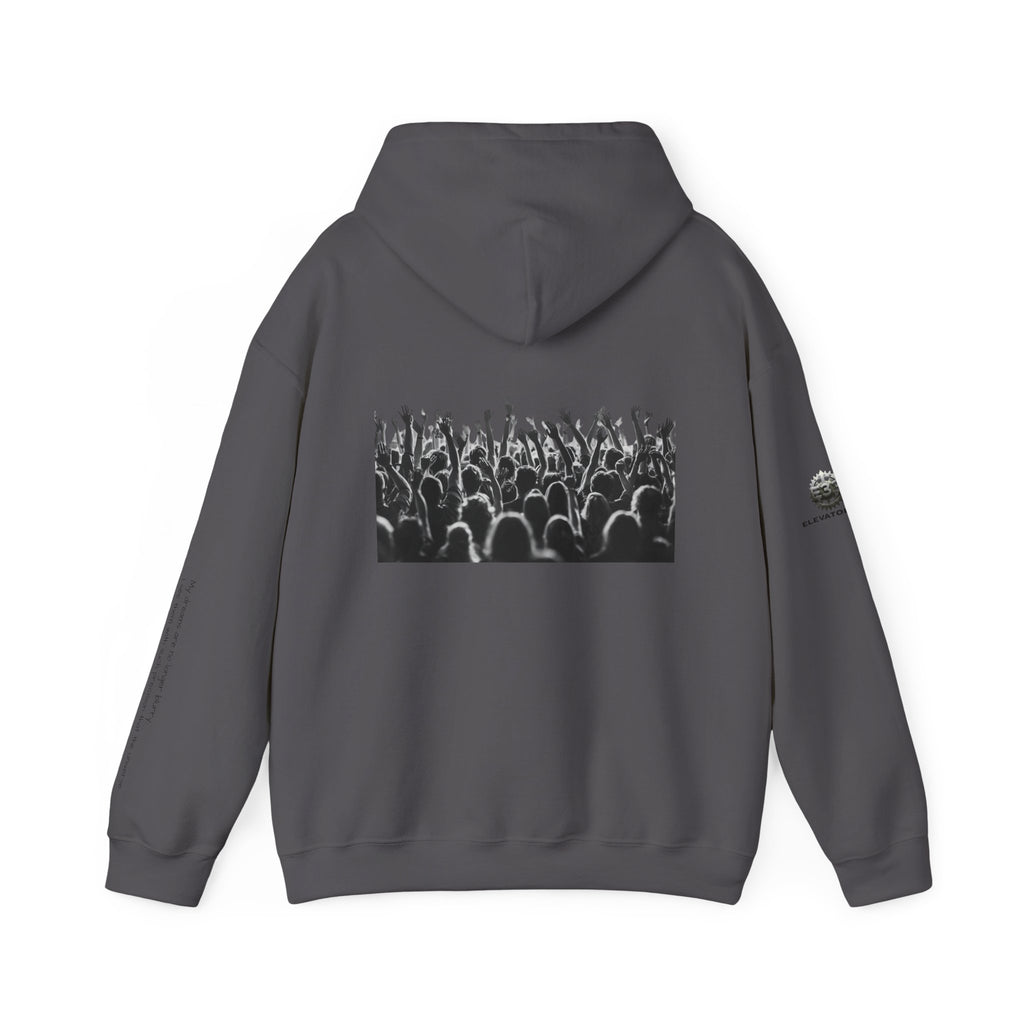 “Graphic Debut” Hoodie- Sleeve Printed Affirmation