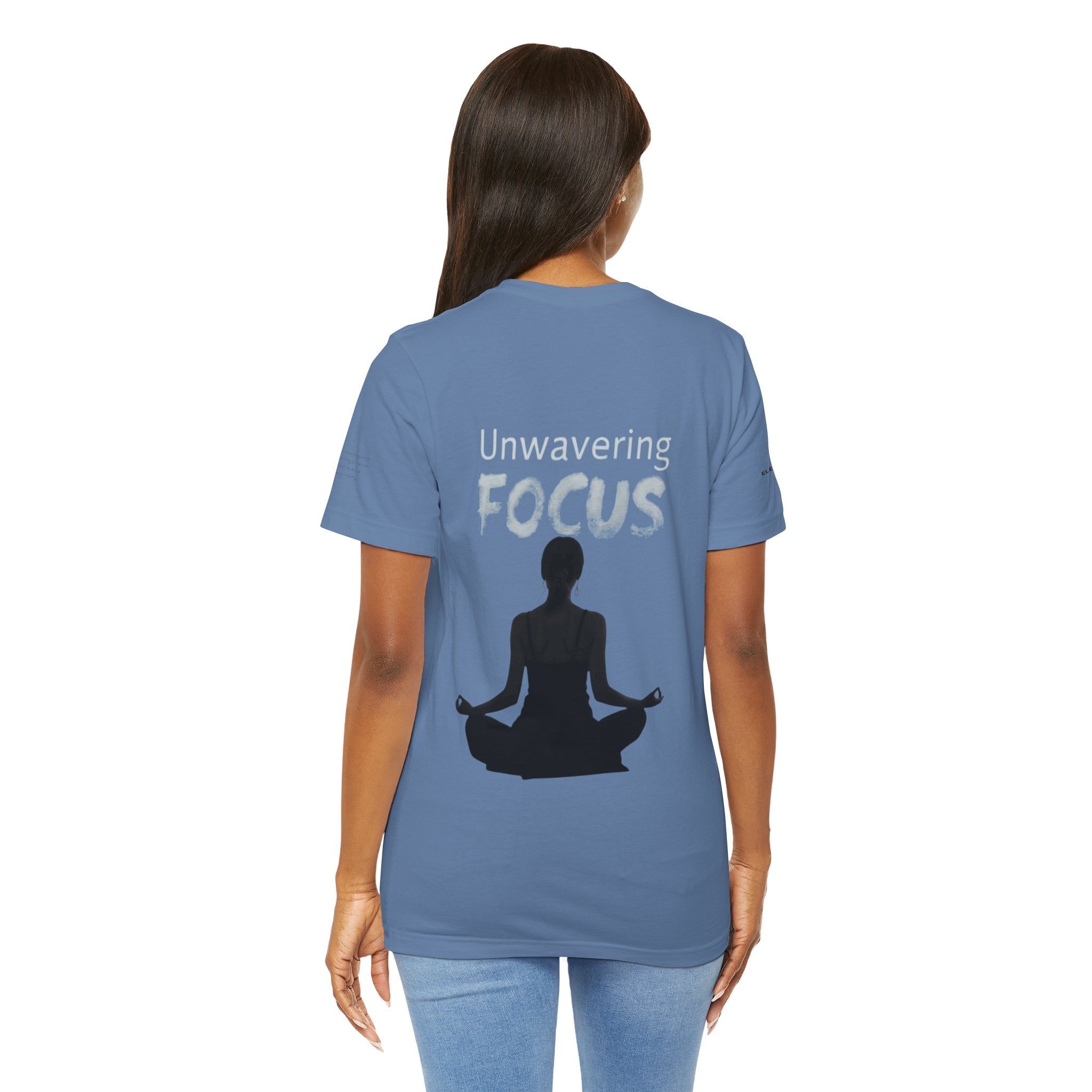 Unwavering Focus Tee — Affirmation Sleeve Graphic T-Shirt