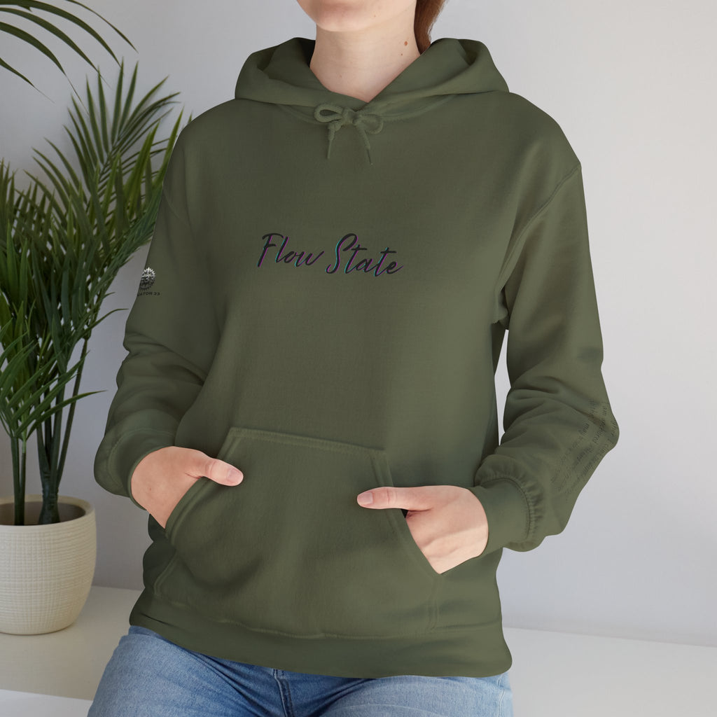 “Flow State” Hoodie- Sleeve Printed Affirmation