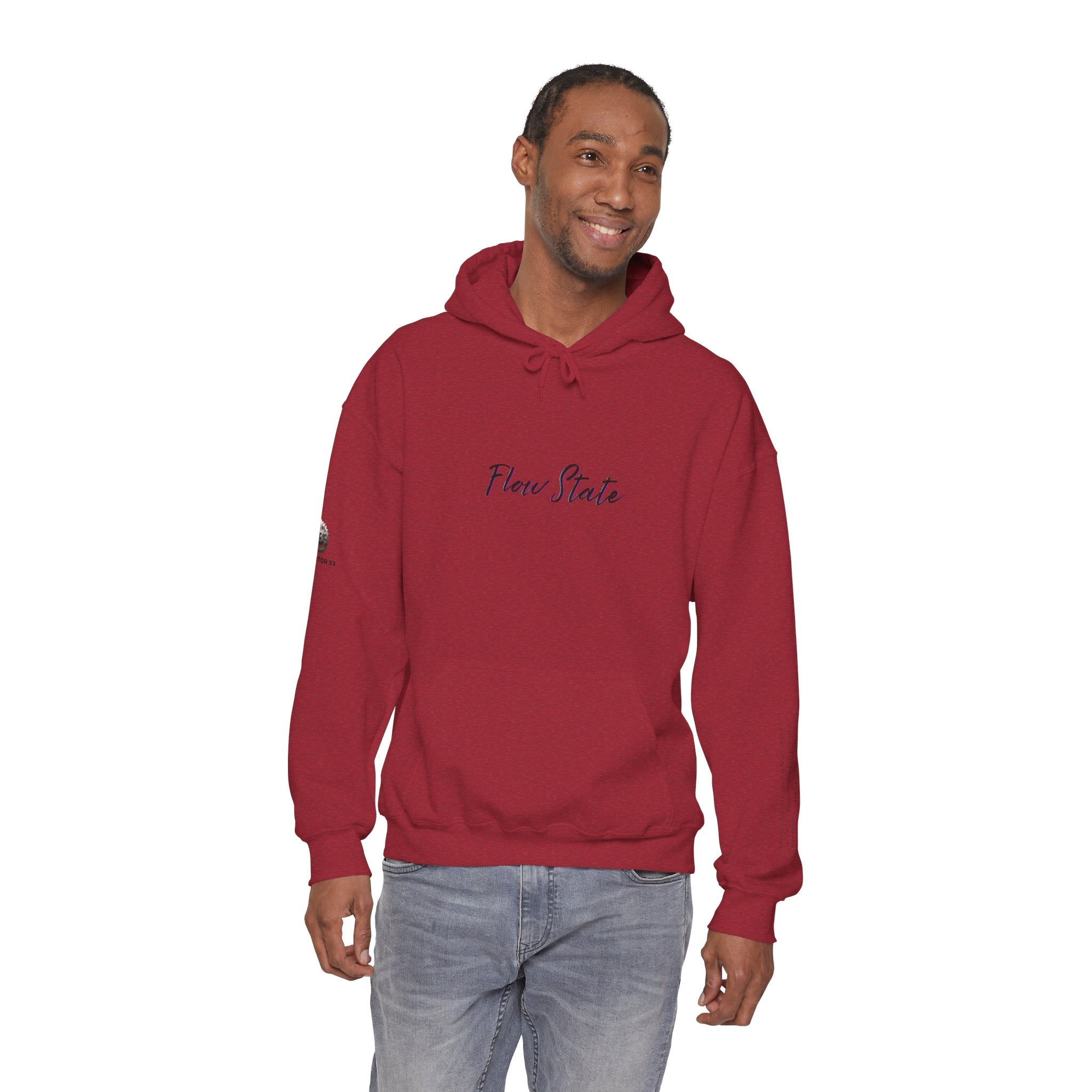 “Flow State” Hoodie- Sleeve Printed Affirmation