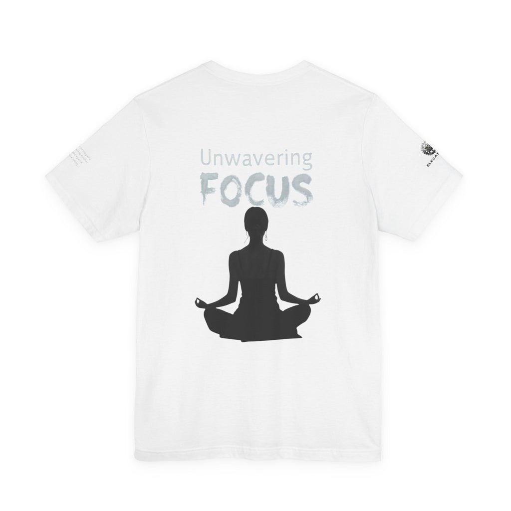 Unwavering Focus Tee — Affirmation Sleeve Graphic T-Shirt