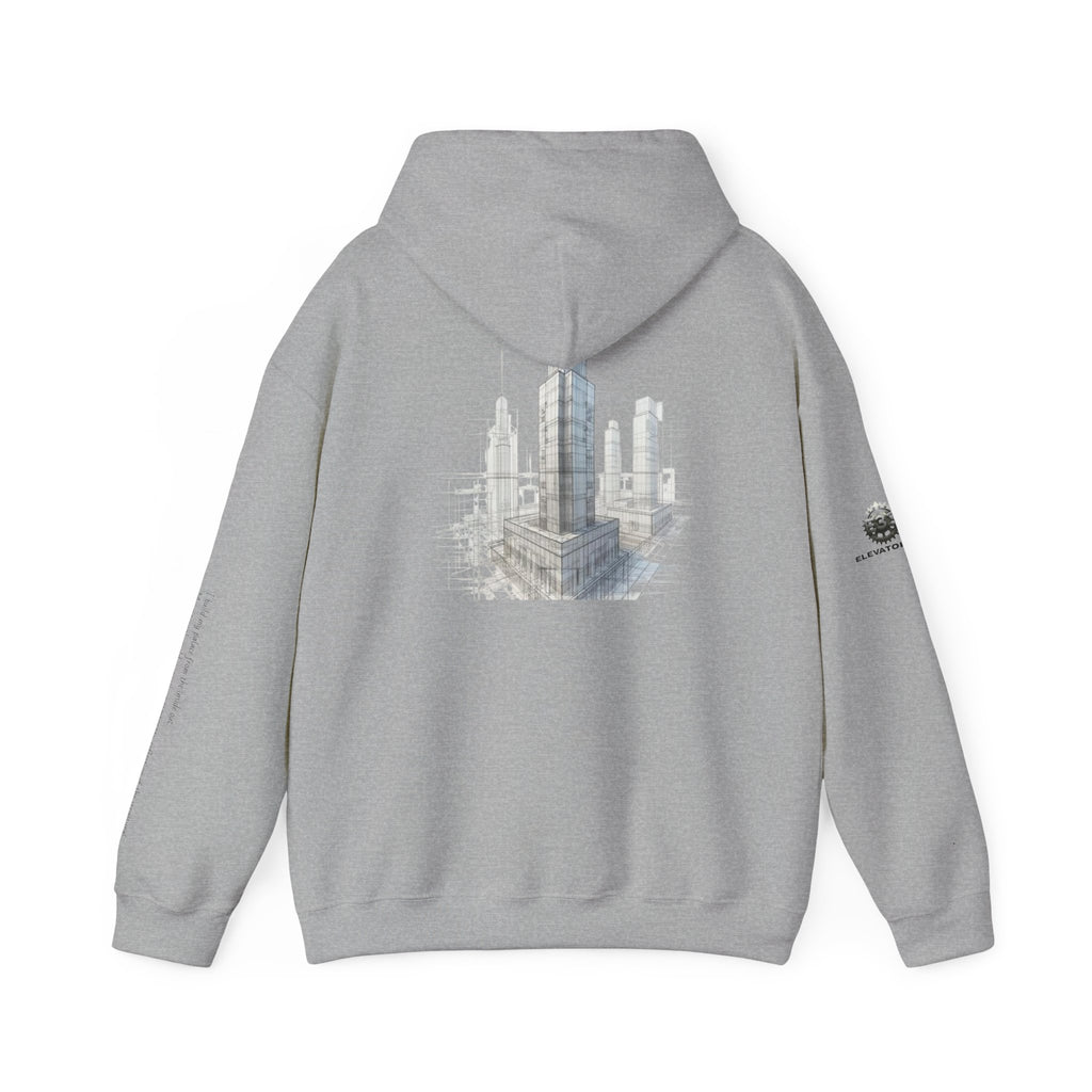 "Inner Architect" Hoodie Sweatshirt- Sleeve Printed Affirmation