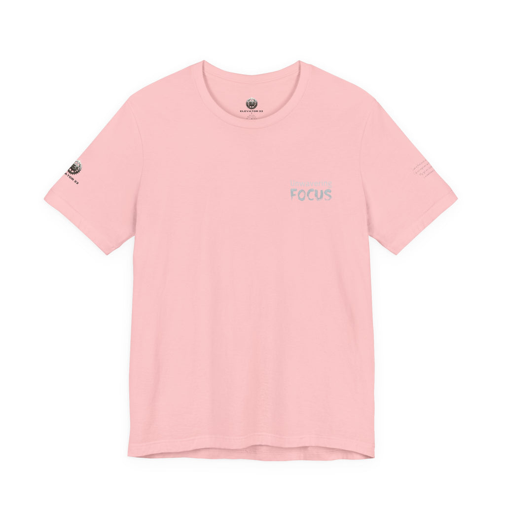 Unwavering Focus Tee — Affirmation Sleeve Graphic T-Shirt