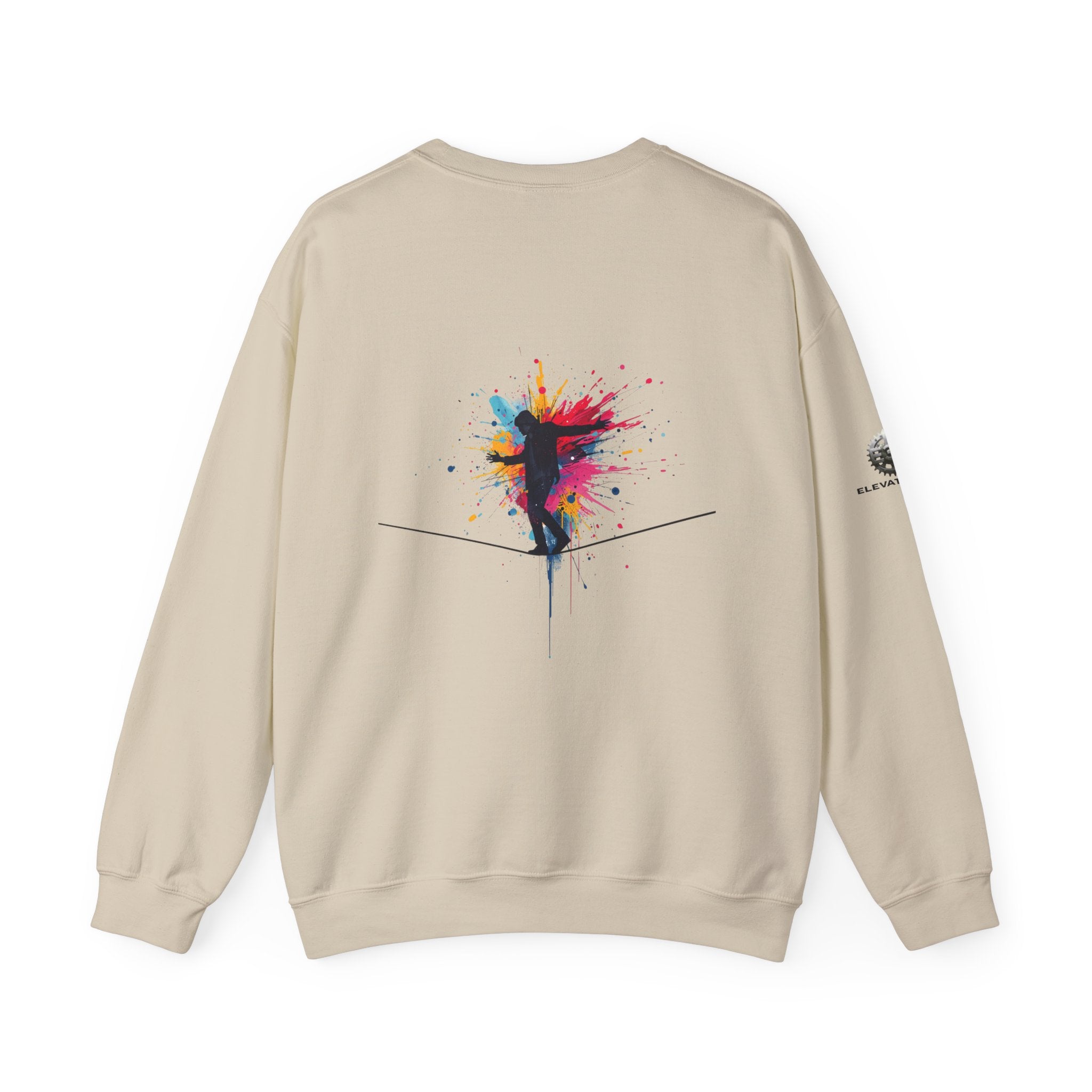 “Alignment > Effort” Crewneck Sweatshirt- Sleeve Print Affirmation