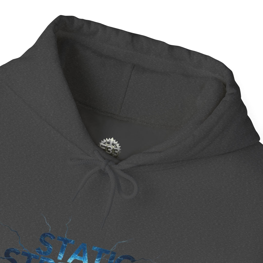 “Static Strength” Hoodie Sweatshirt- Sleeve Print Affirmation