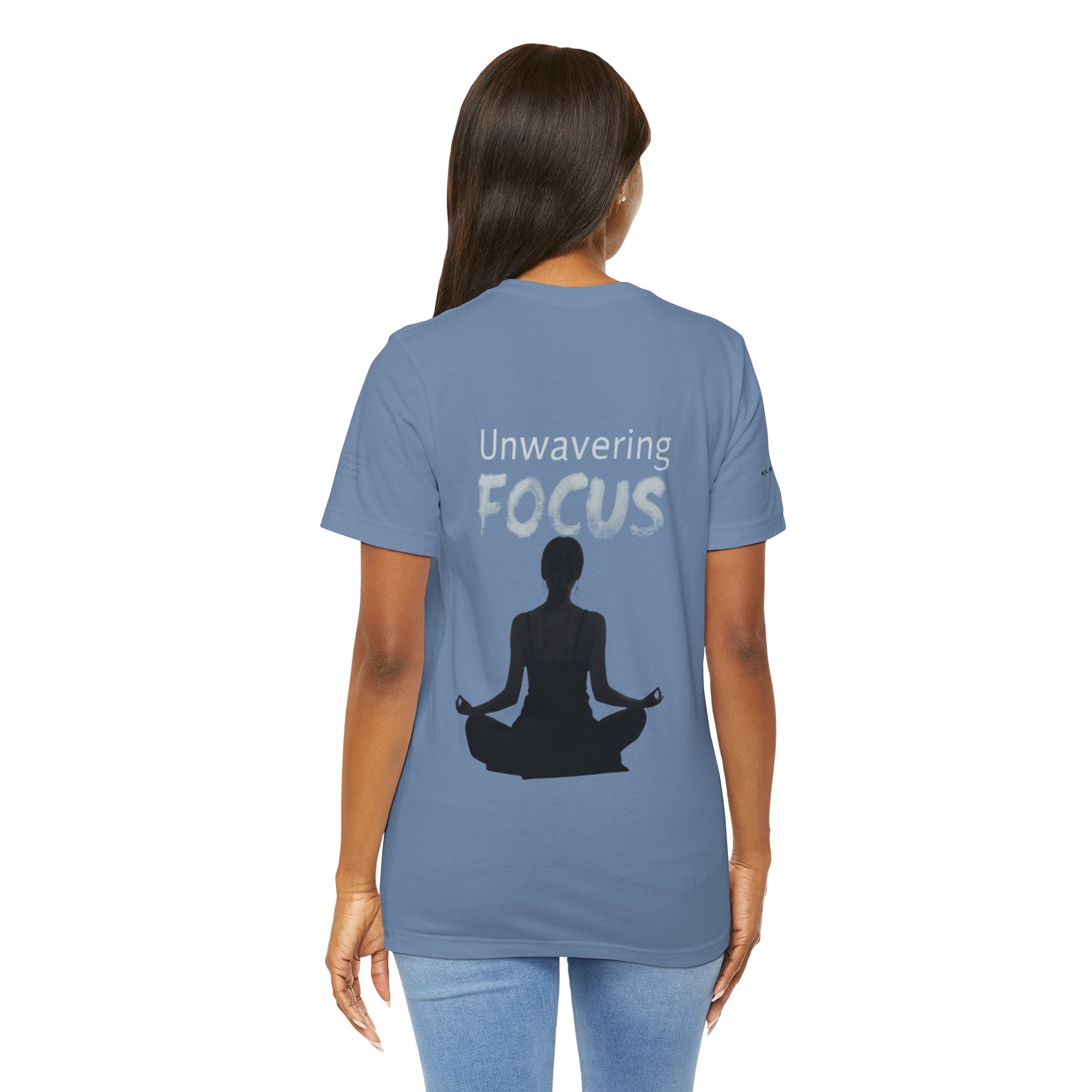 Unwavering Focus Tee — Affirmation Sleeve Graphic T-Shirt