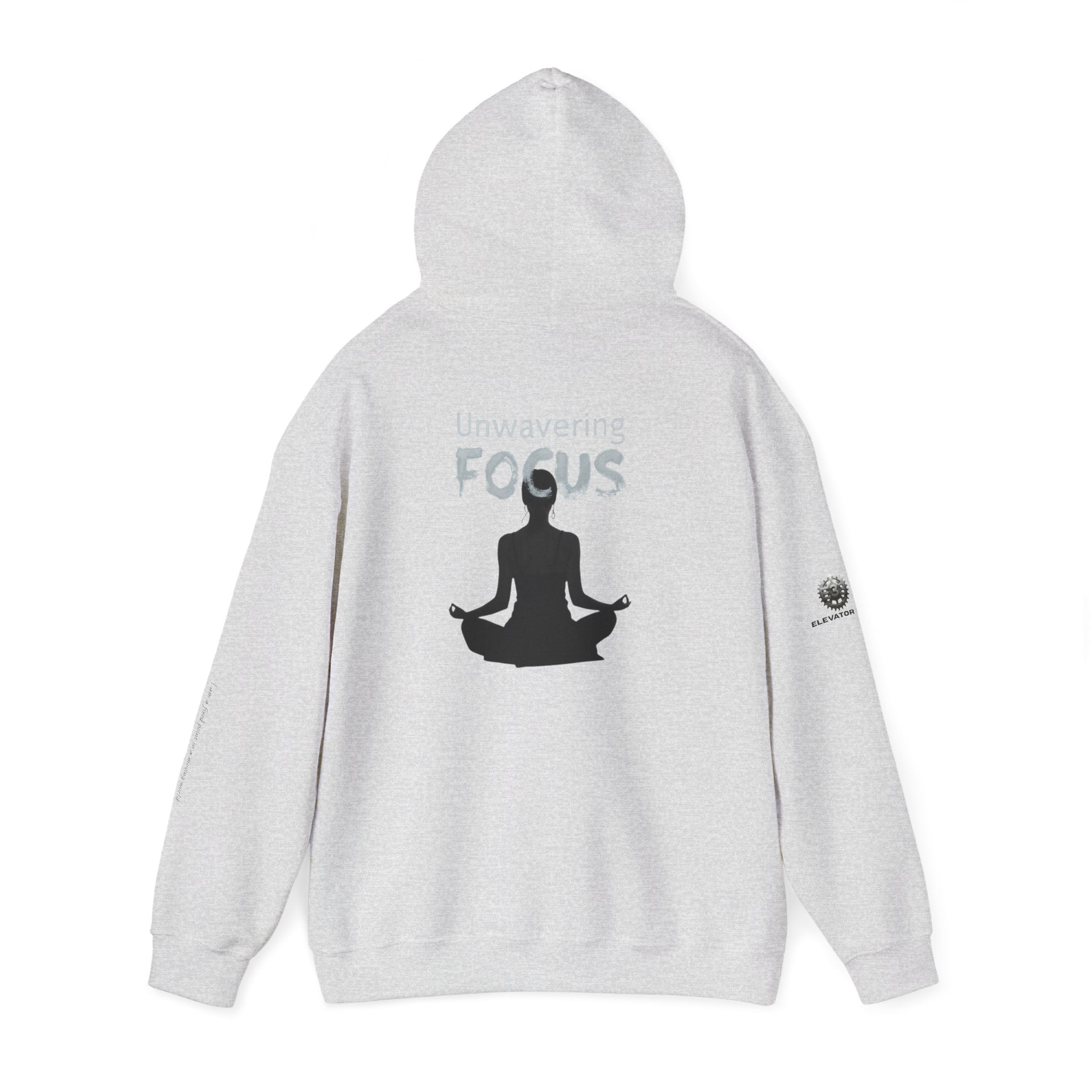 “Unwavering Focus” Hoodie- Sleeve Print Affirmation