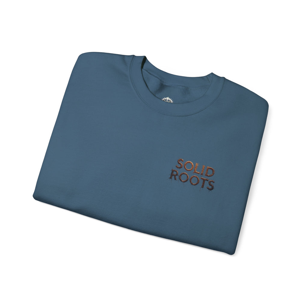 "Solid Roots" Crewneck - Heavyweight Sleeve Print Sweatshirt