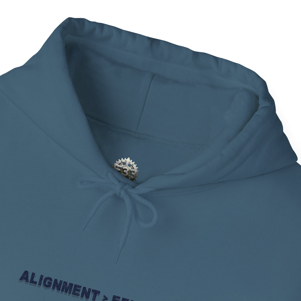 “Alignment > Effort” Hoodie - Sleeve Print Affirmation