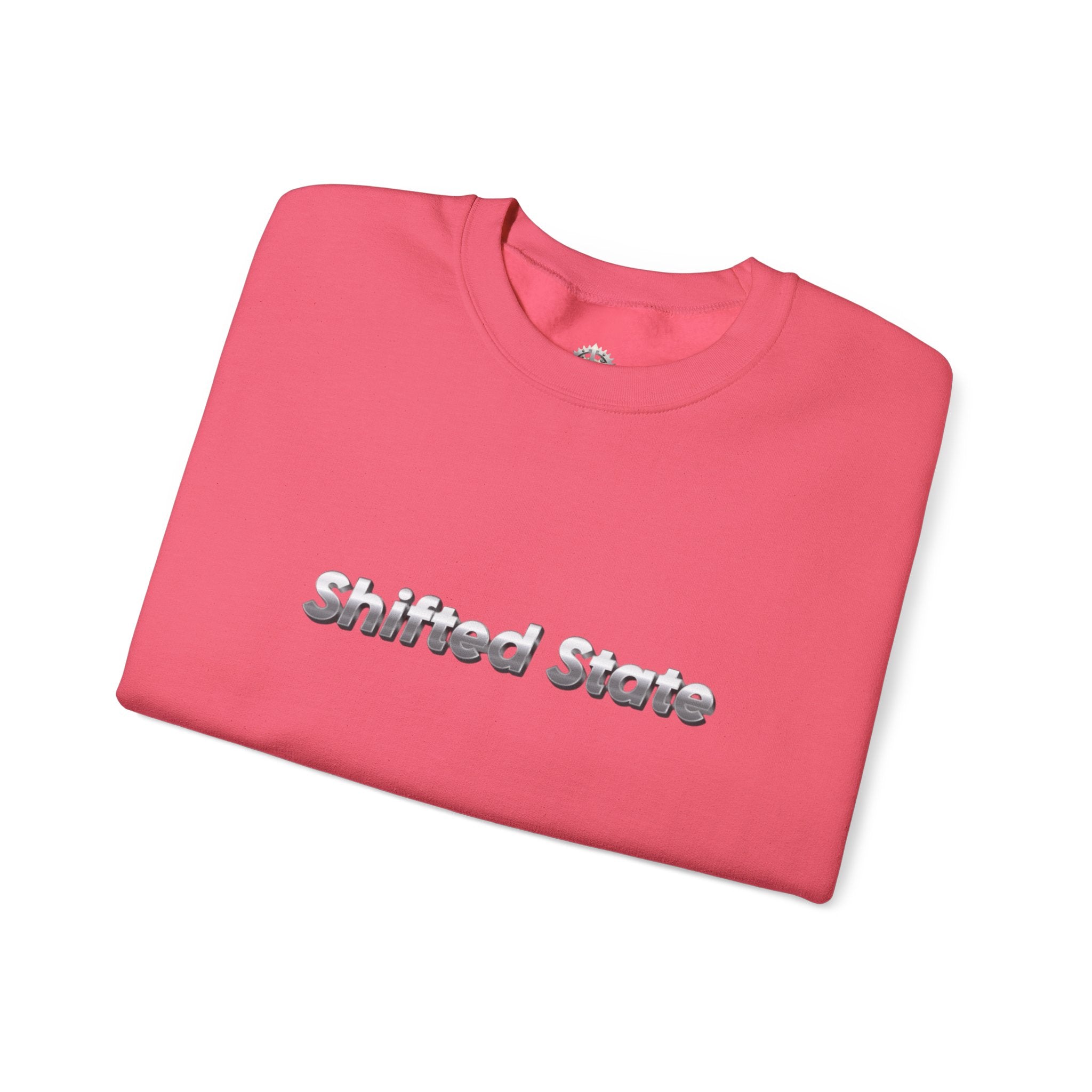 “Shifted State” Crewneck Sweatshirt- Sleeve Print Affirmation
