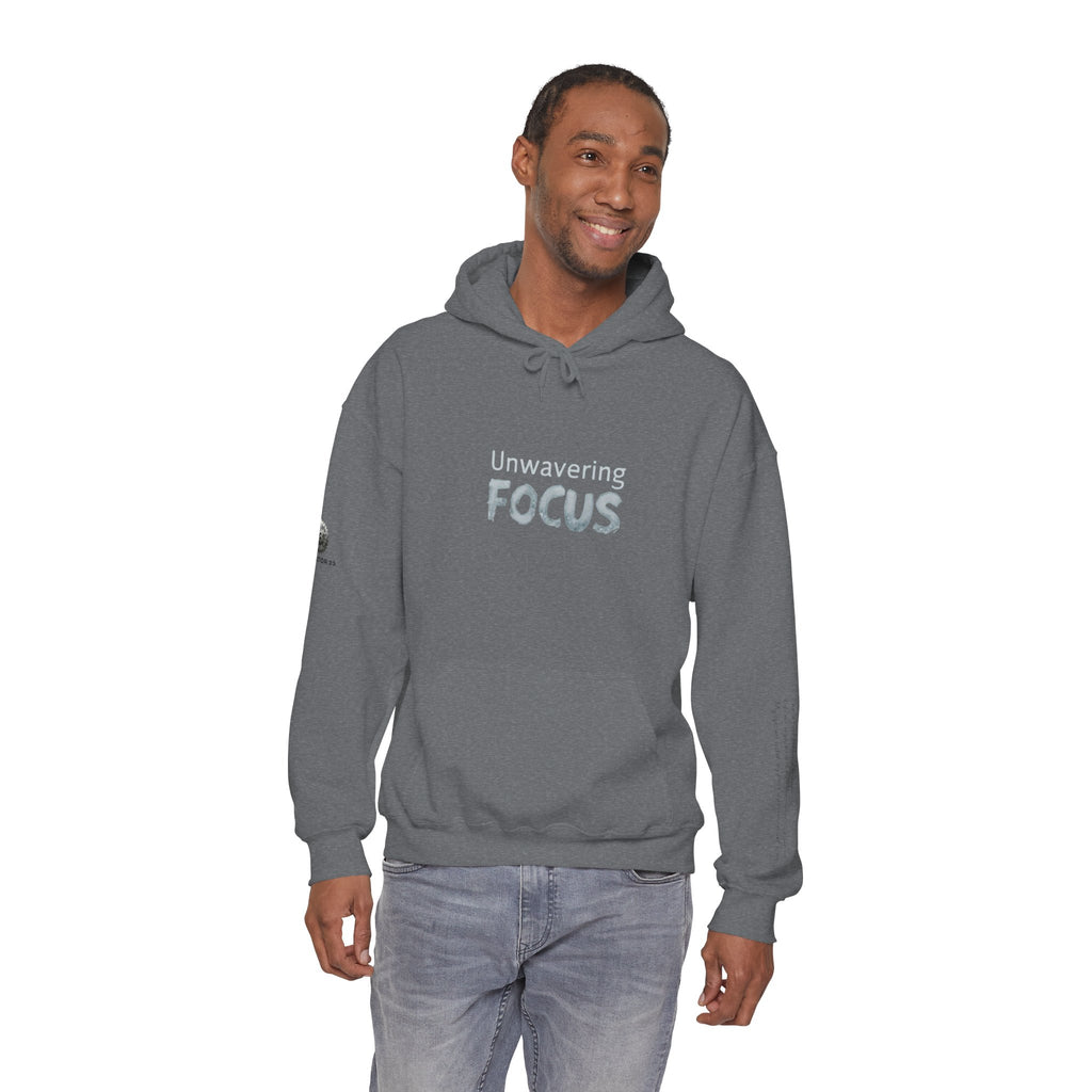 “Unwavering Focus” Hoodie- Sleeve Print Affirmation