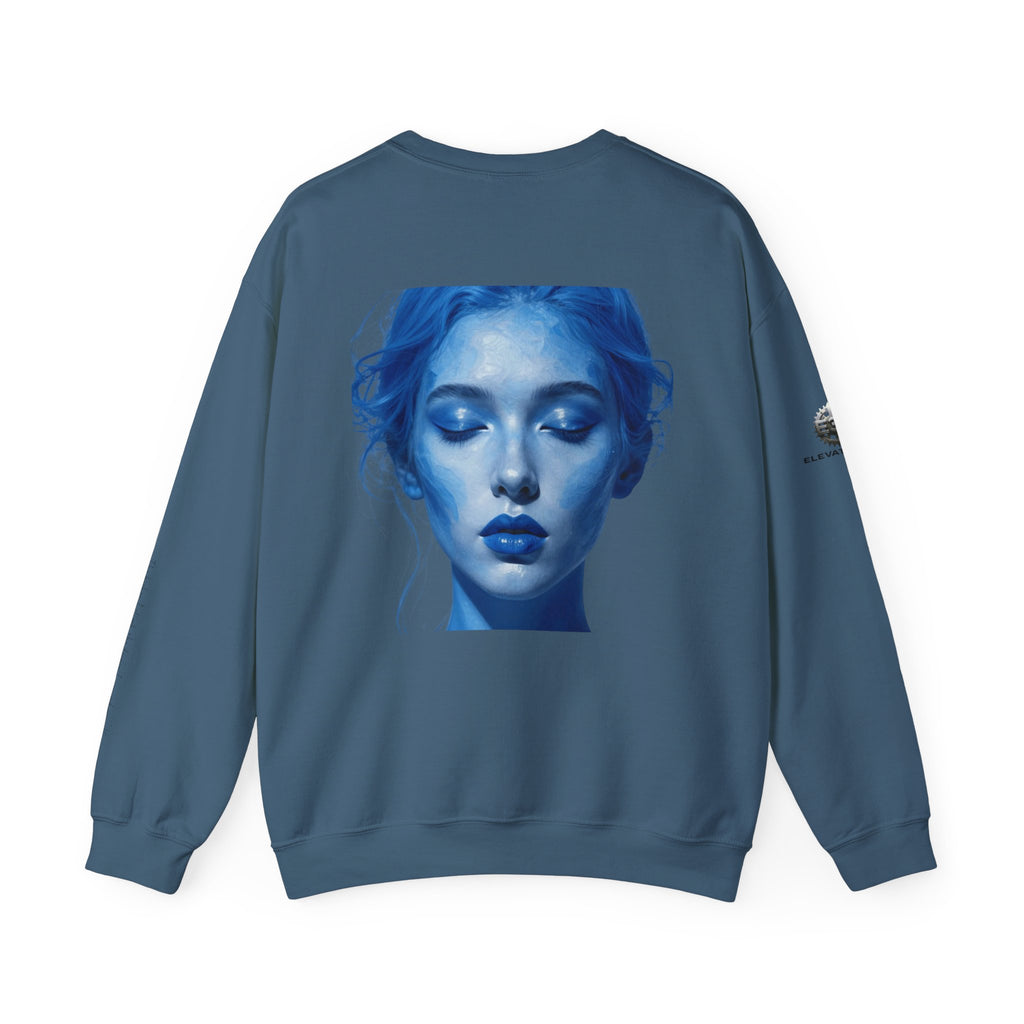 “Flow State” Crewneck Sweatshirt- Sleeve Print Affirmation