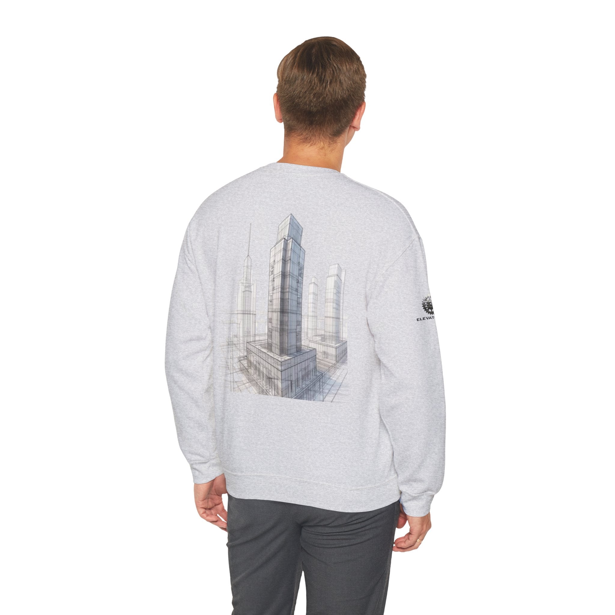 "Inner Architect" Crewneck Sweatshirt- Sleeve Printed Affirmation