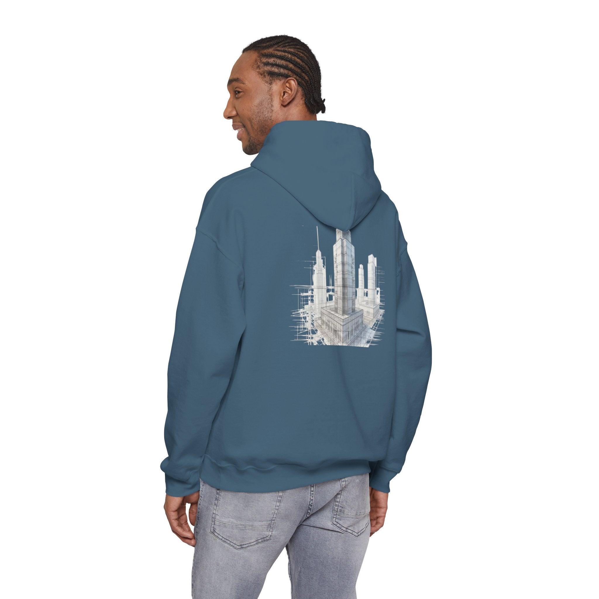 "Inner Architect" Hoodie Sweatshirt- Sleeve Printed Affirmation