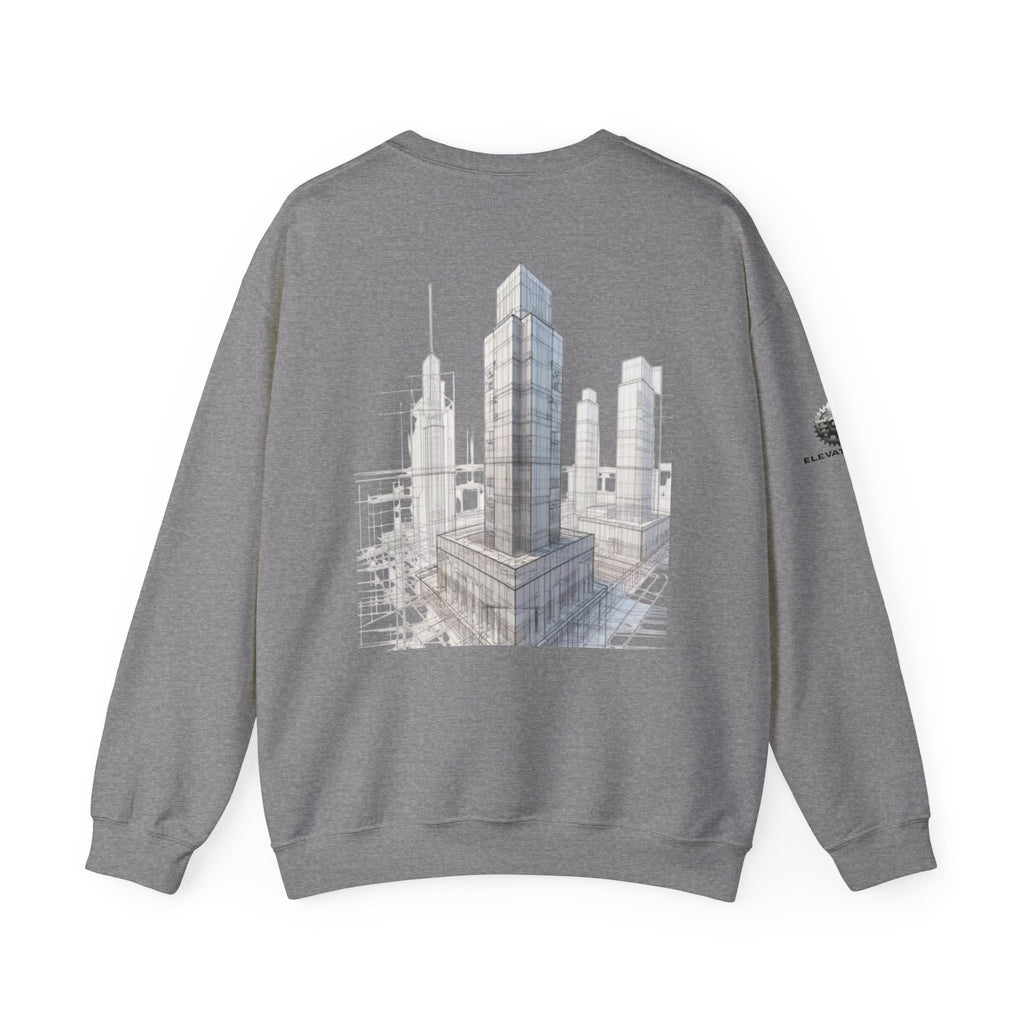 "Inner Architect" Crewneck Sweatshirt- Sleeve Printed Affirmation