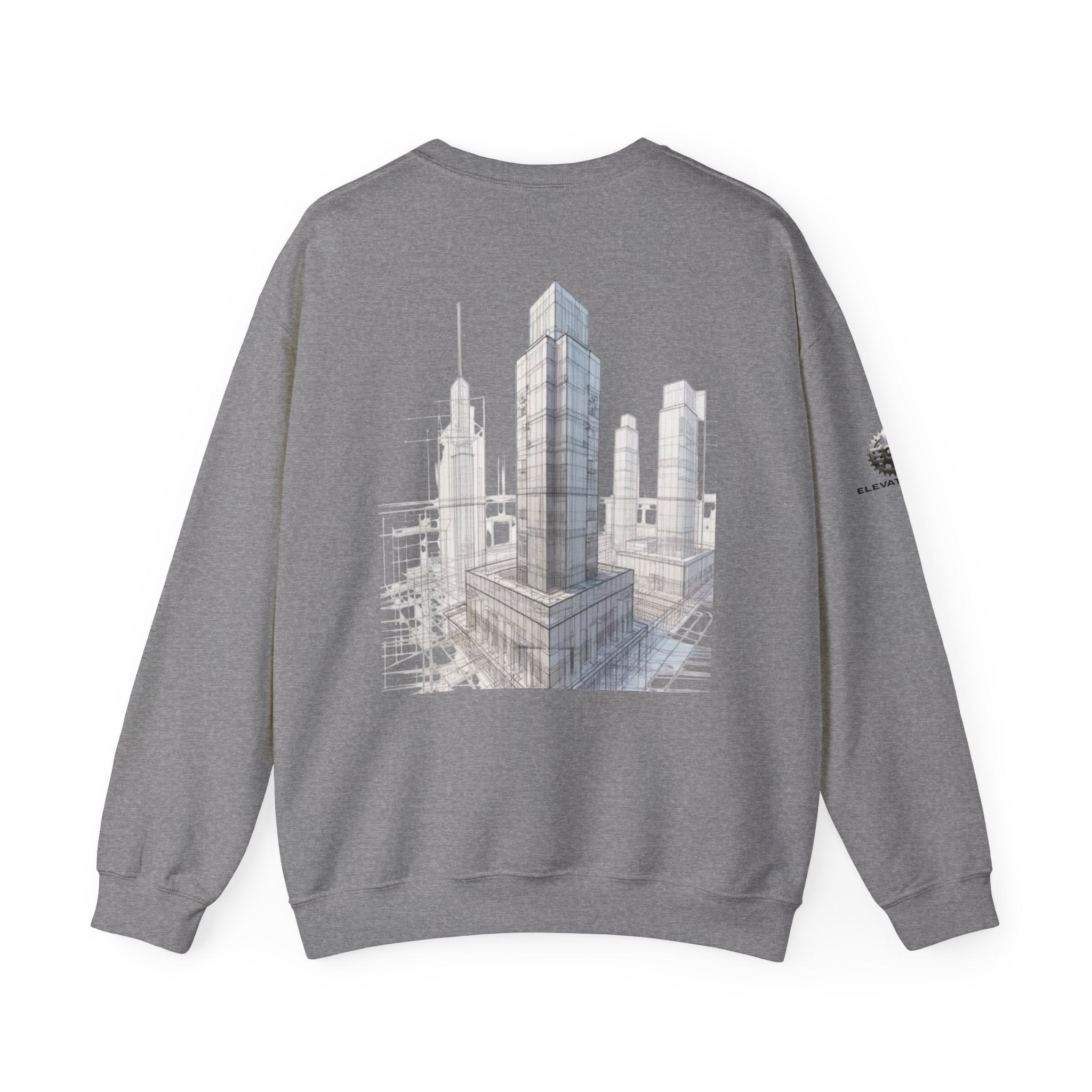 "Inner Architect" Crewneck Sweatshirt- Sleeve Printed Affirmation
