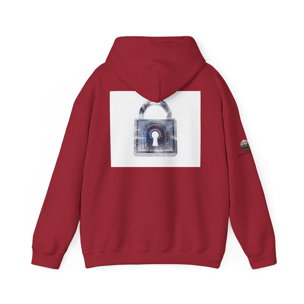 “Source Lock” Hoodie Sweatshirt- Sleeve Print Affirmation