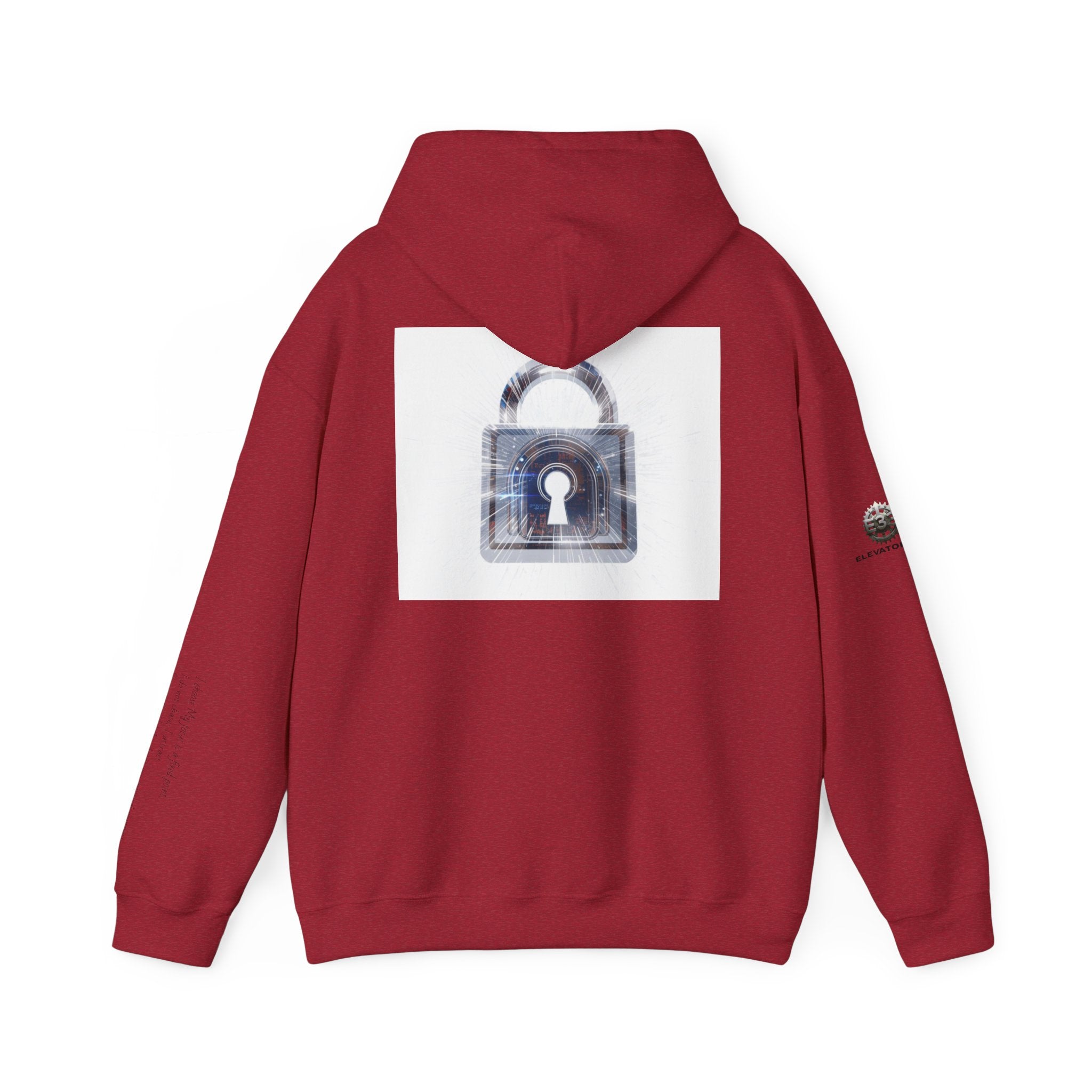 “Source Lock” Hoodie Sweatshirt- Sleeve Print Affirmation