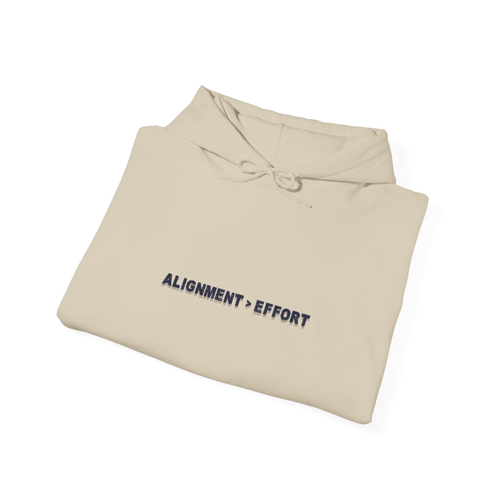 “Alignment > Effort” Hoodie - Sleeve Print Affirmation