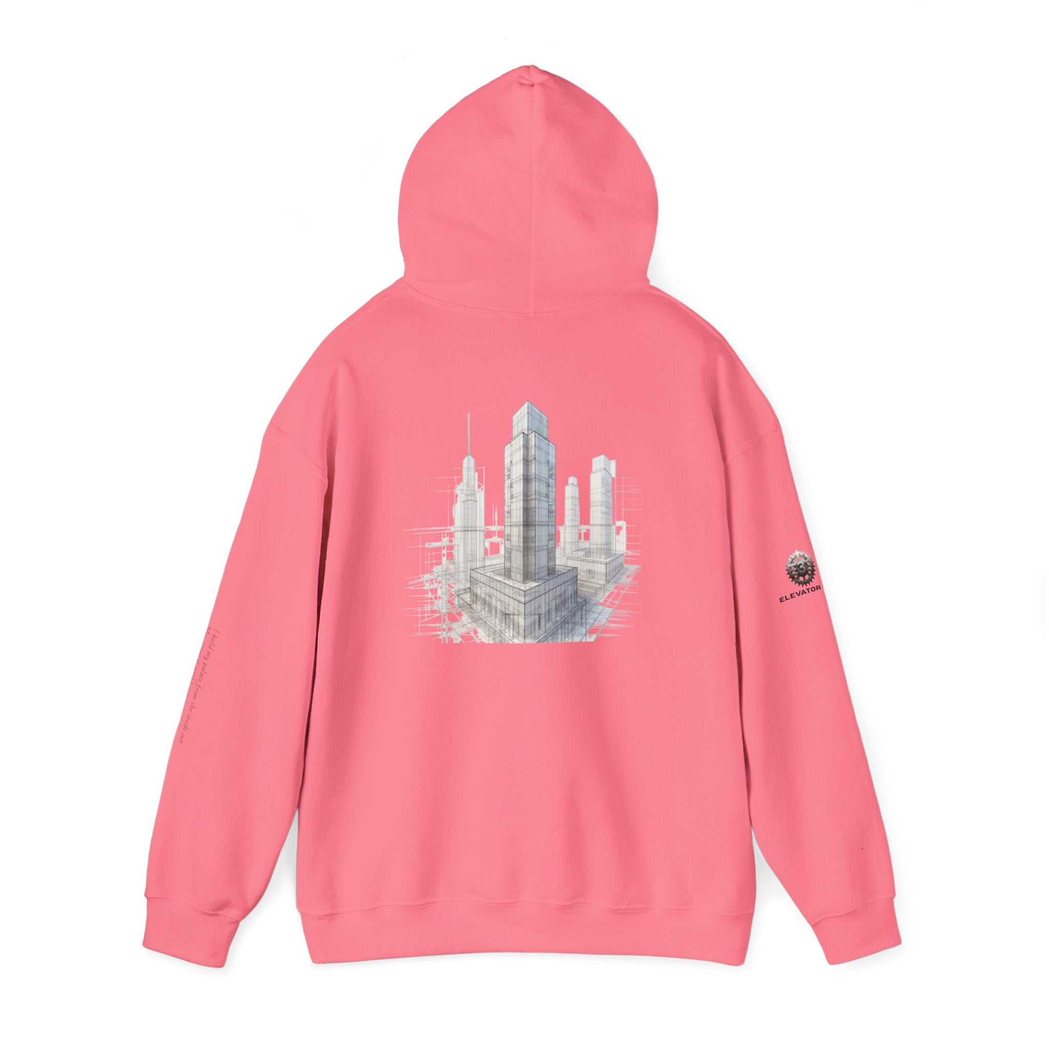 "Inner Architect" Hoodie Sweatshirt- Sleeve Printed Affirmation
