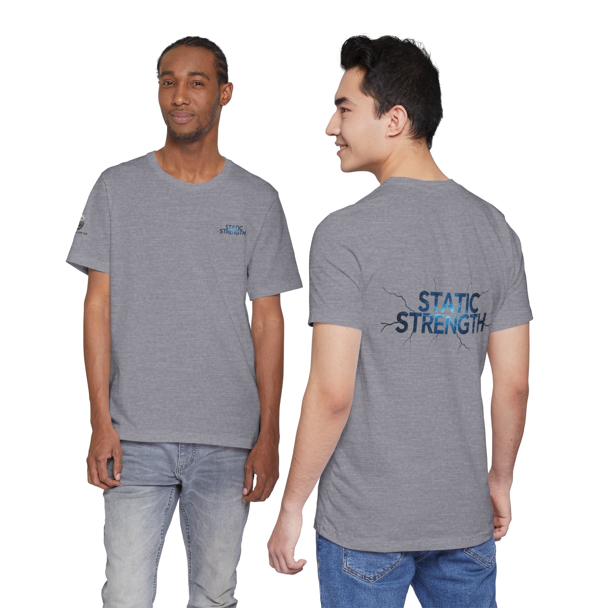 Static Strength T-Shirt — 'In the chaos, I am unmoving' Motivational Tee