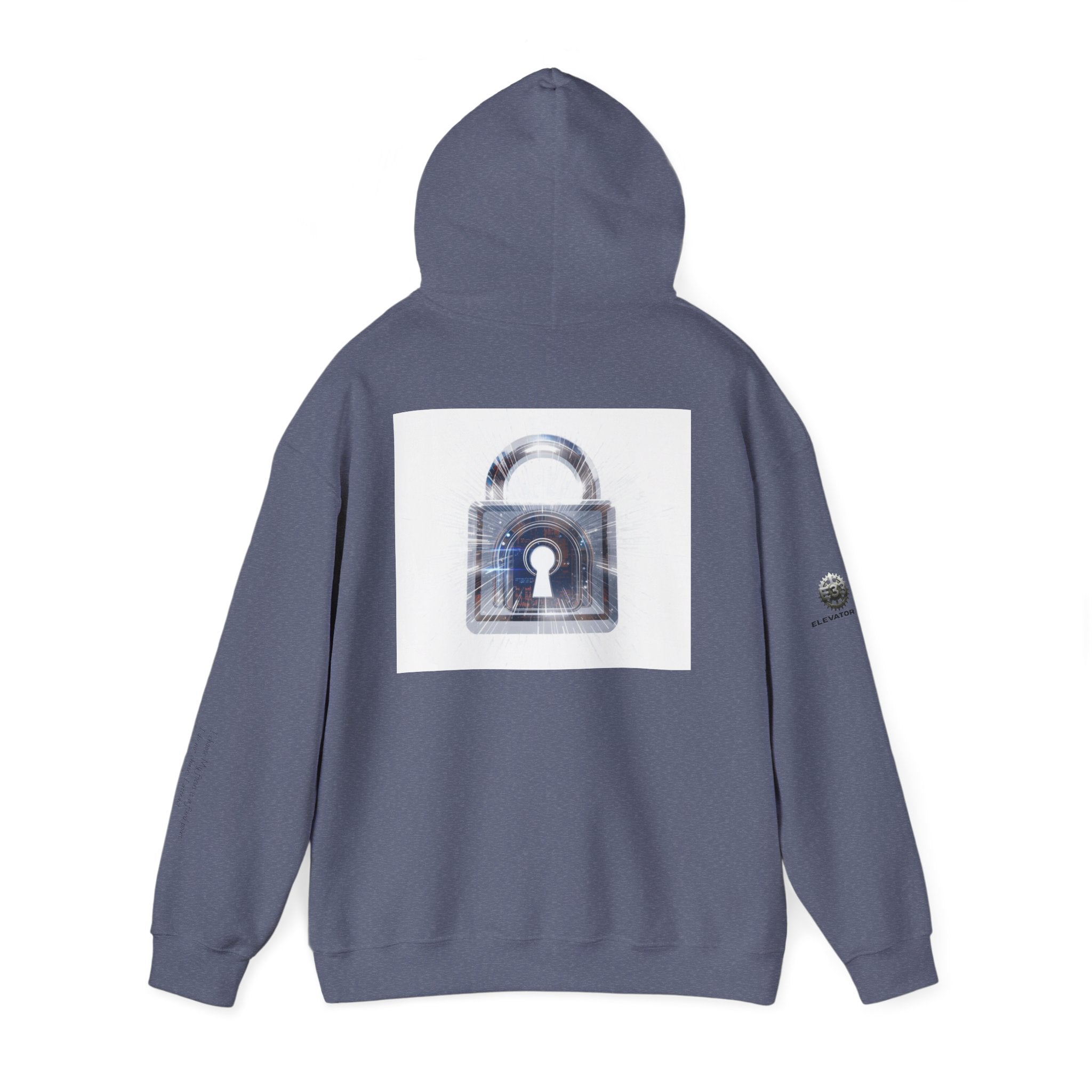 “Source Lock” Hoodie Sweatshirt- Sleeve Print Affirmation