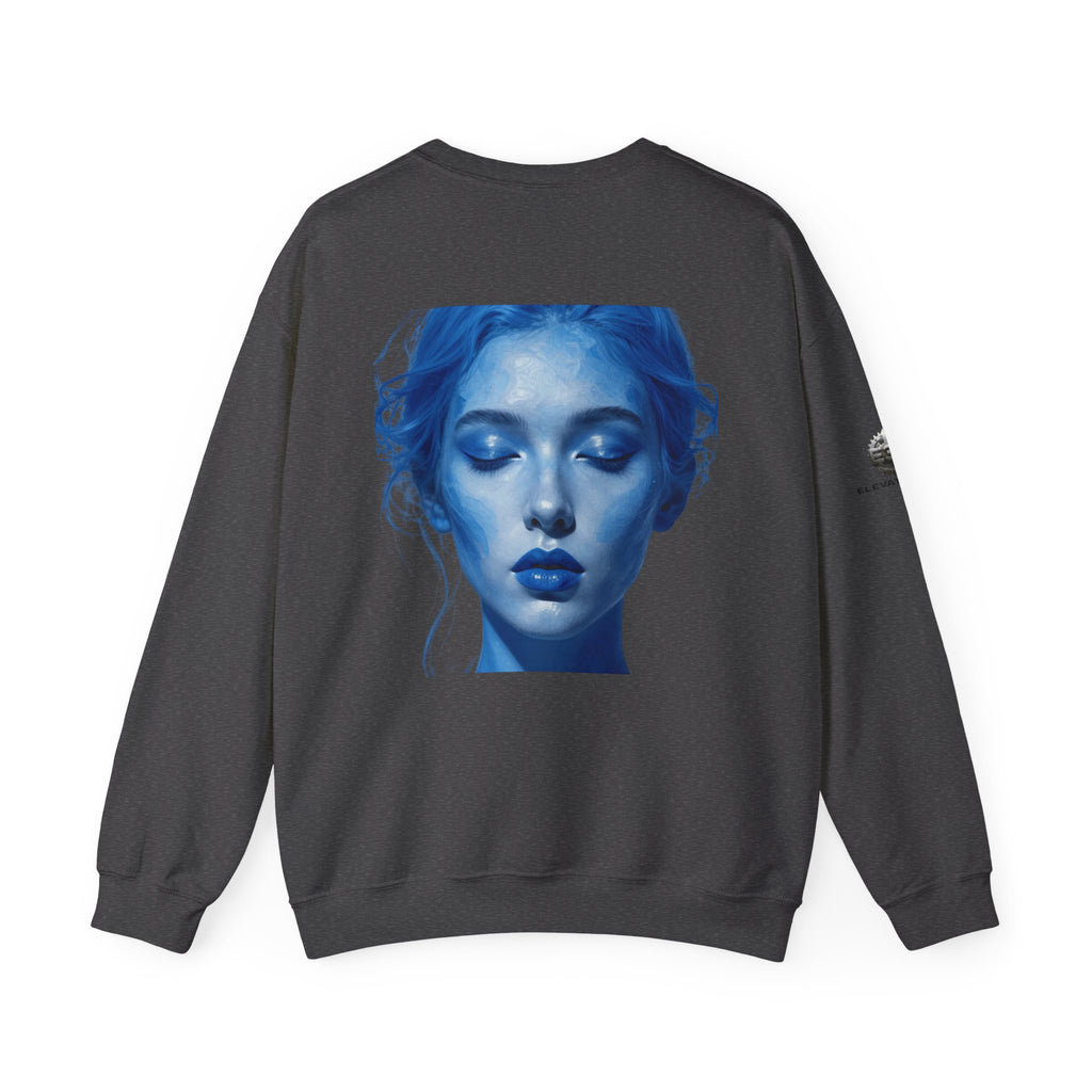 “Flow State” Crewneck Sweatshirt- Sleeve Print Affirmation