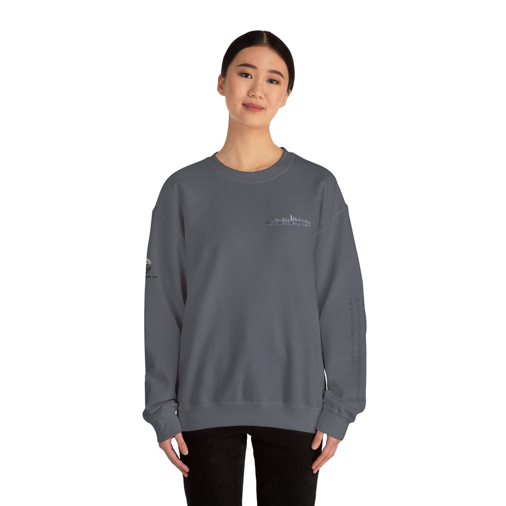 "Inner Architect" Crewneck Sweatshirt- Sleeve Printed Affirmation