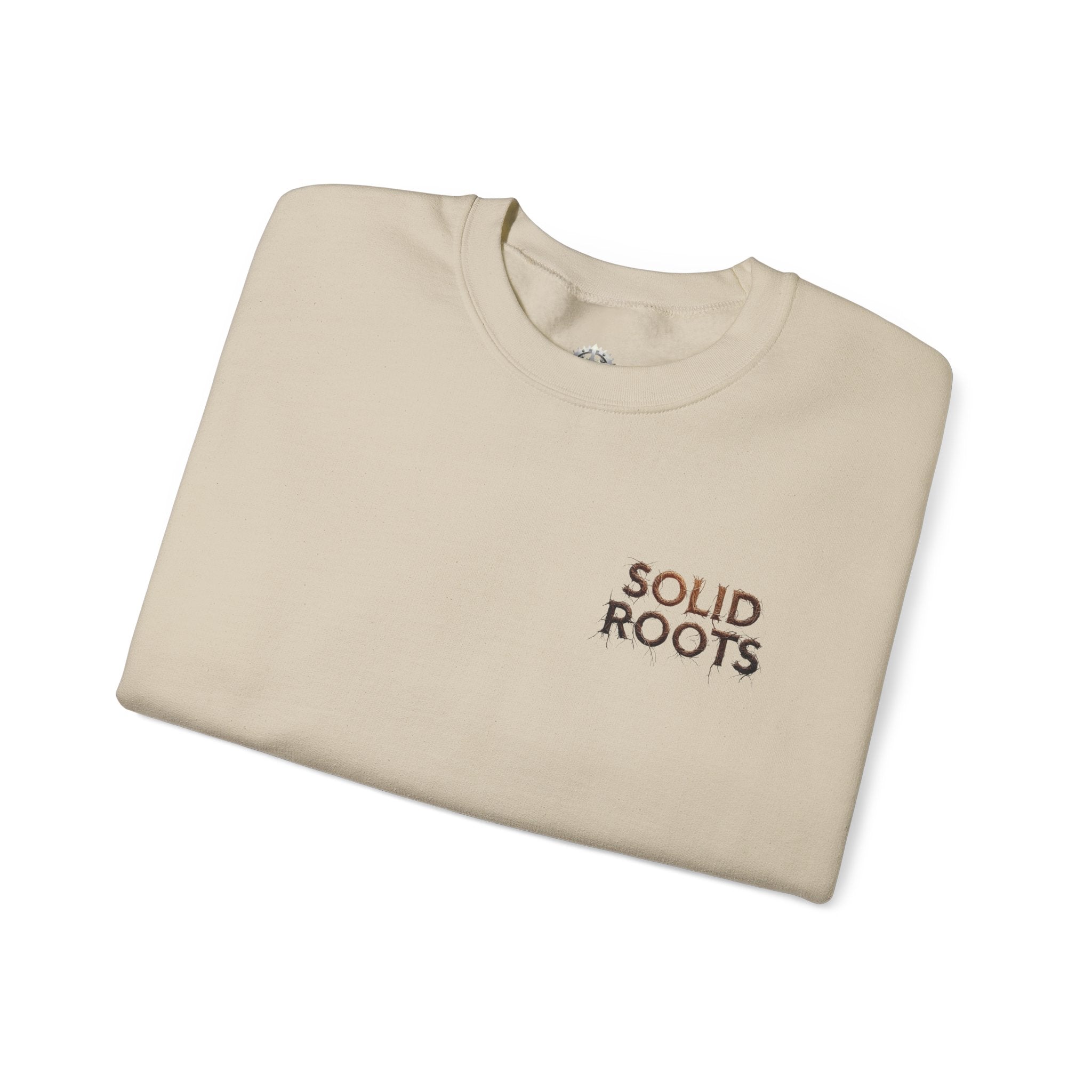 "Solid Roots" Crewneck - Heavyweight Sleeve Print Sweatshirt