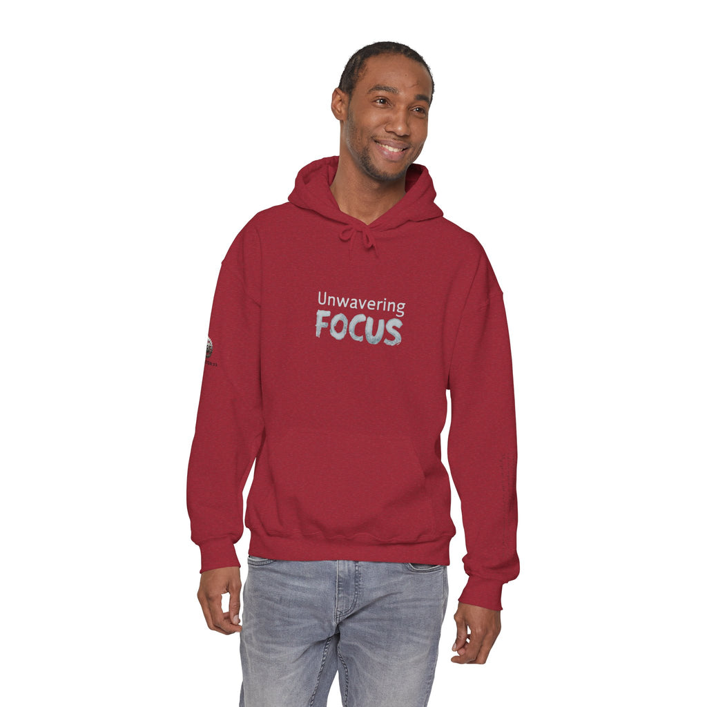 “Unwavering Focus” Hoodie- Sleeve Print Affirmation