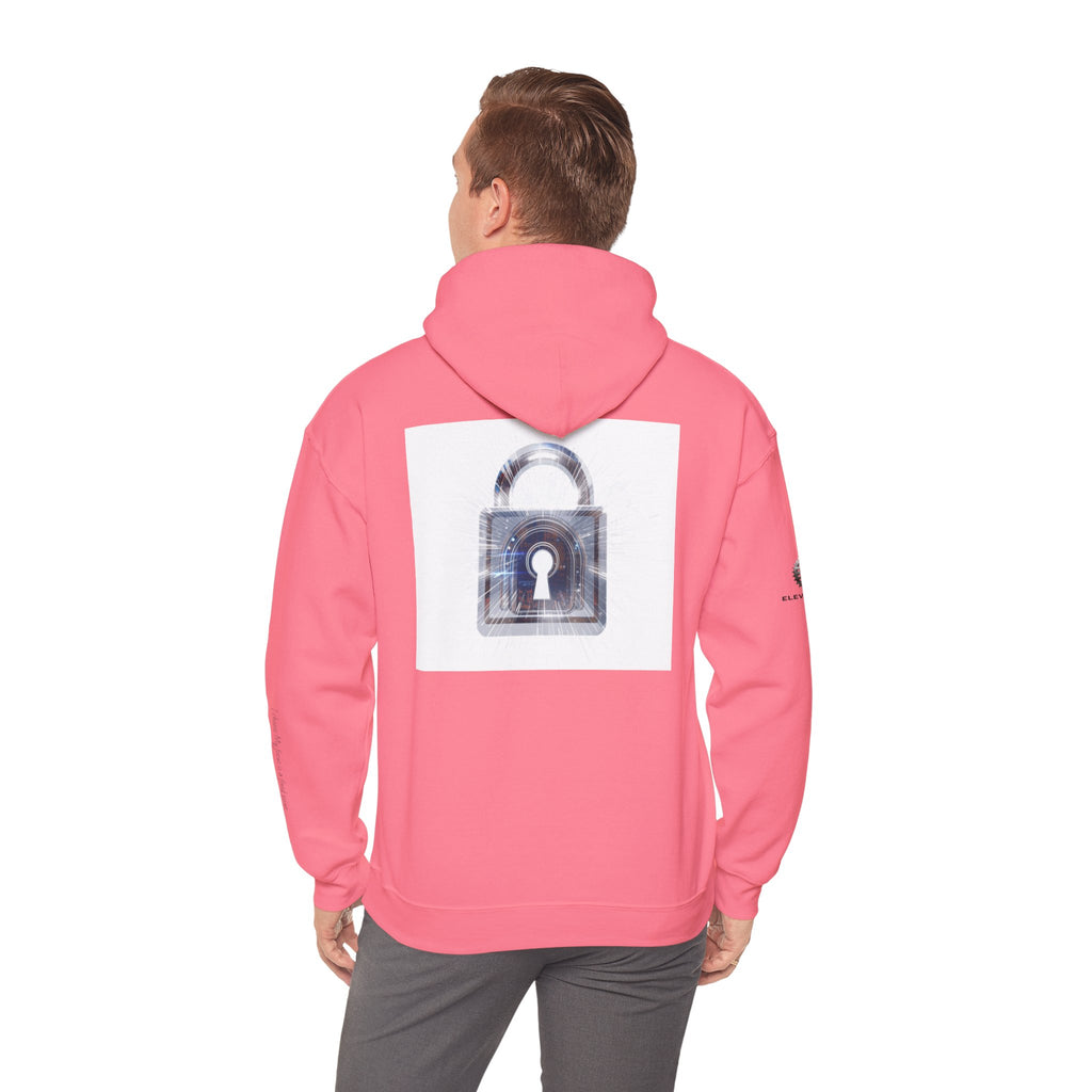 “Source Lock” Hoodie Sweatshirt- Sleeve Print Affirmation